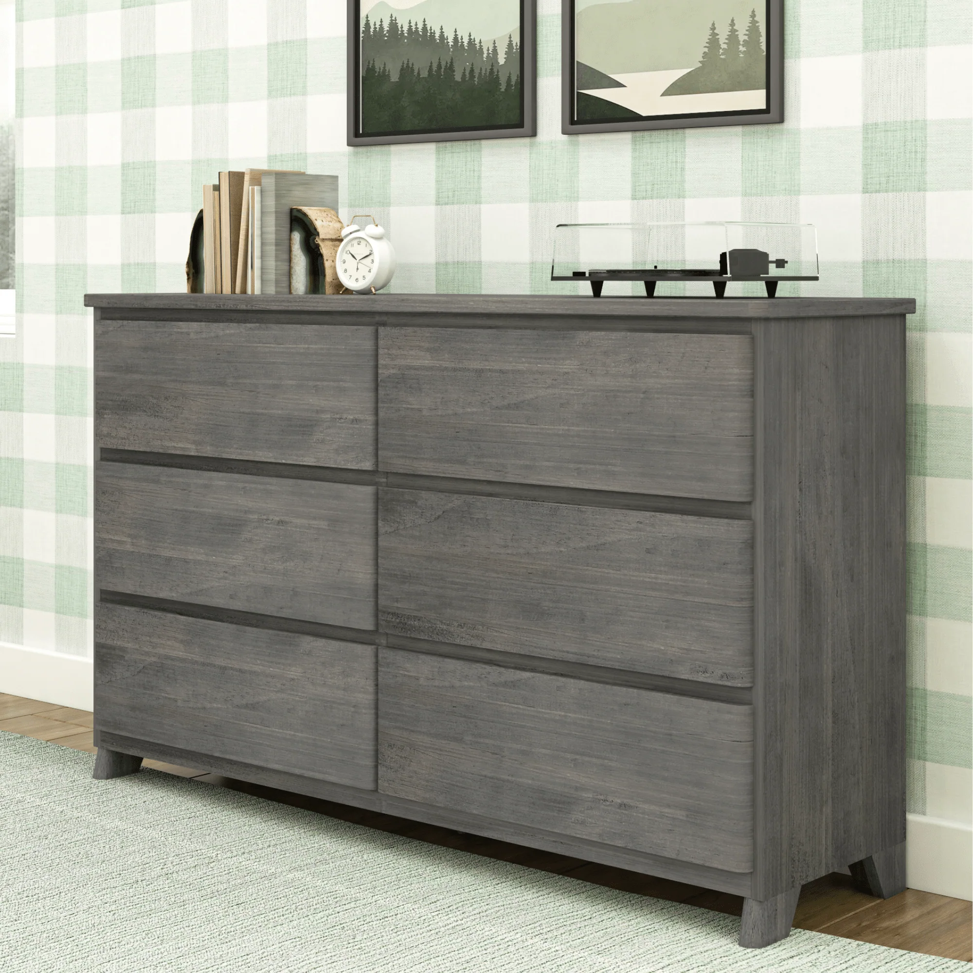 Modern Farmhouse 6-Drawer Dresser - Image 7