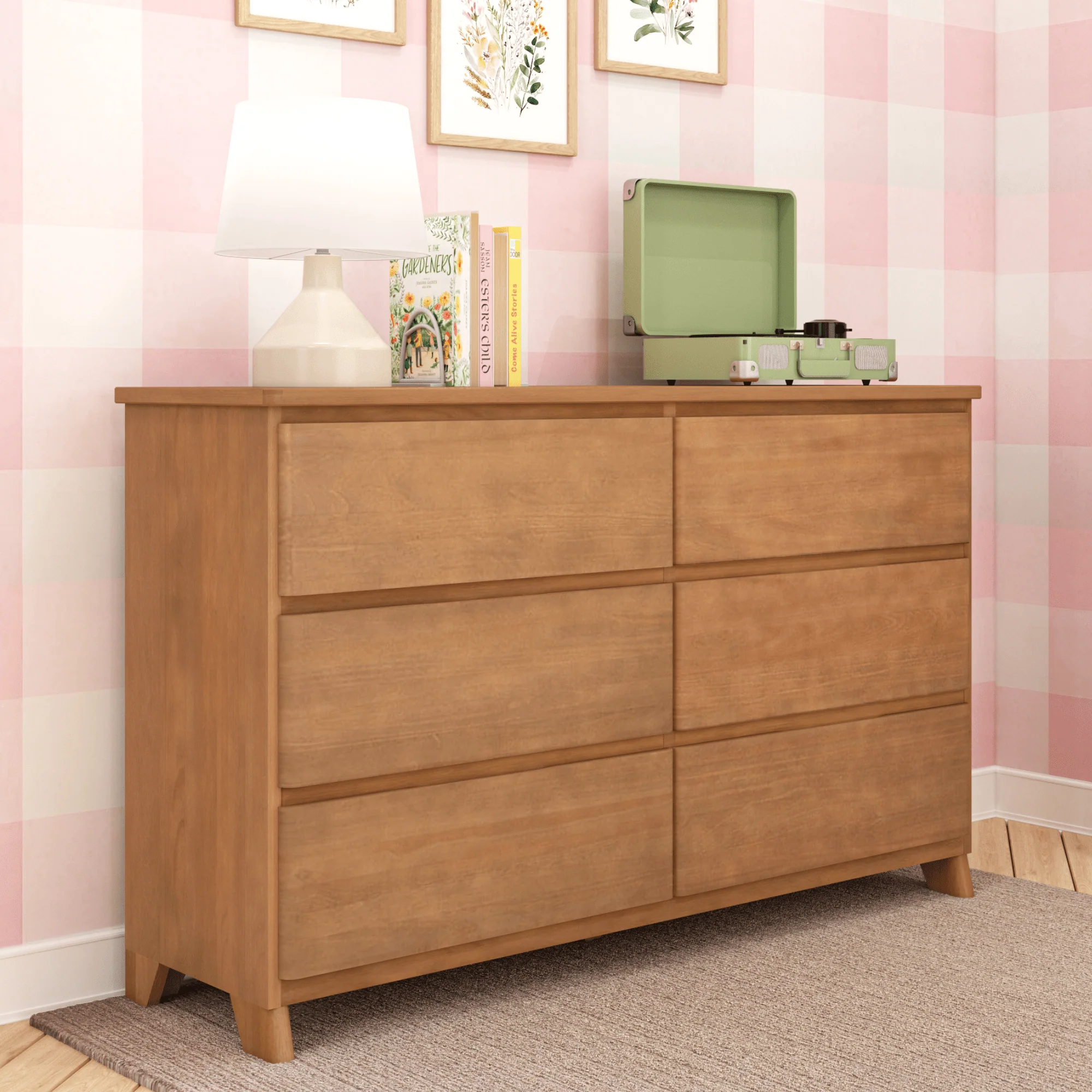 Modern Farmhouse 6-Drawer Dresser - Image 8