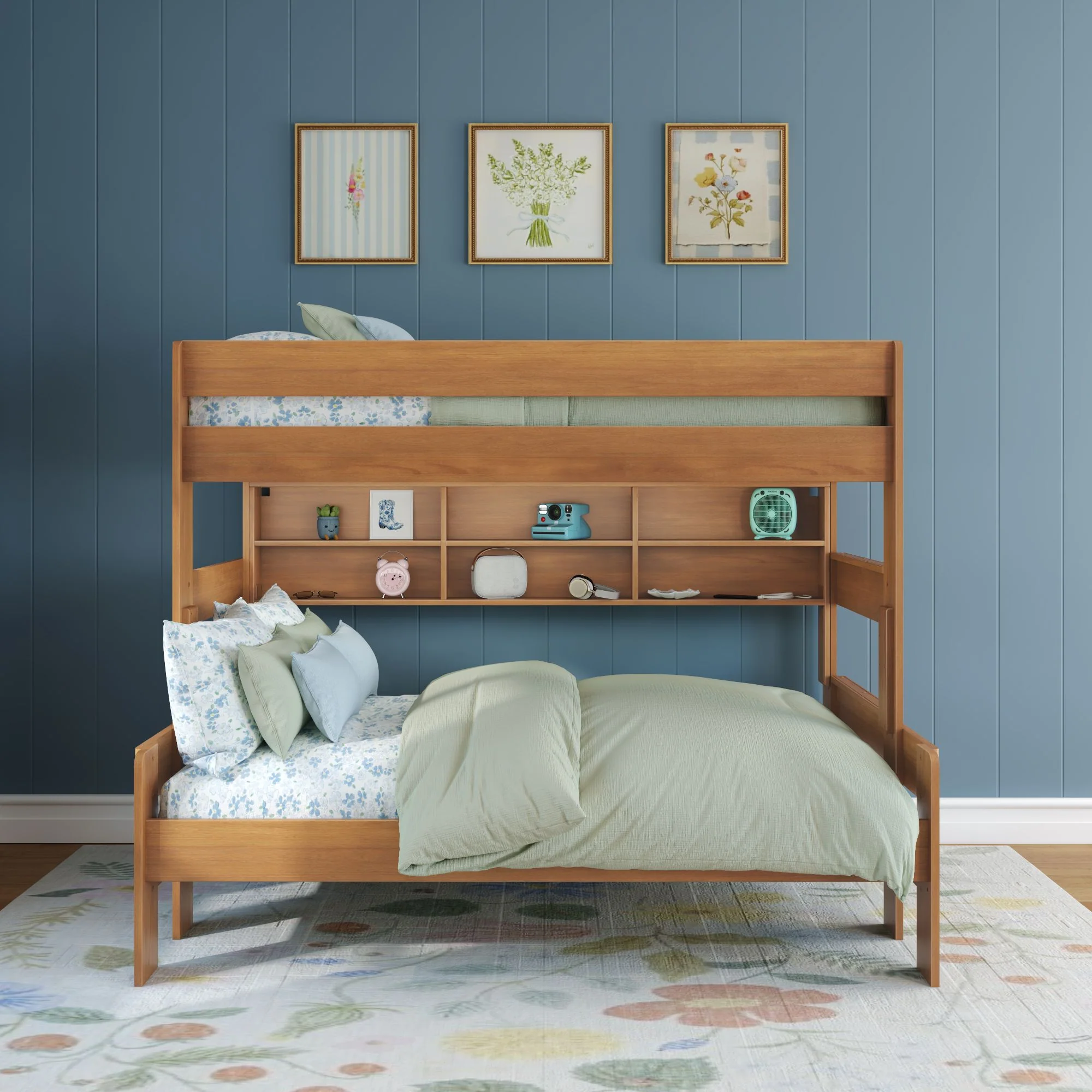 Modern Farmhouse Bunk Bed Bookcase - Image 11