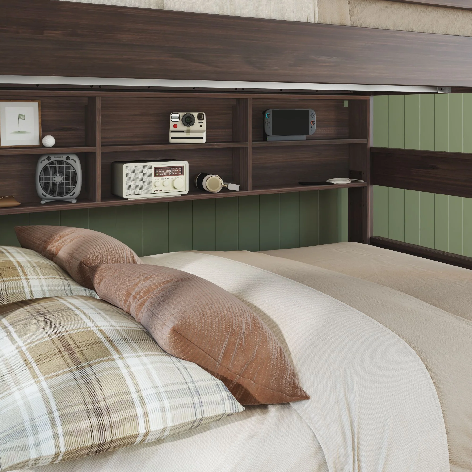 Modern Farmhouse Bunk Bed Bookcase - Image 5