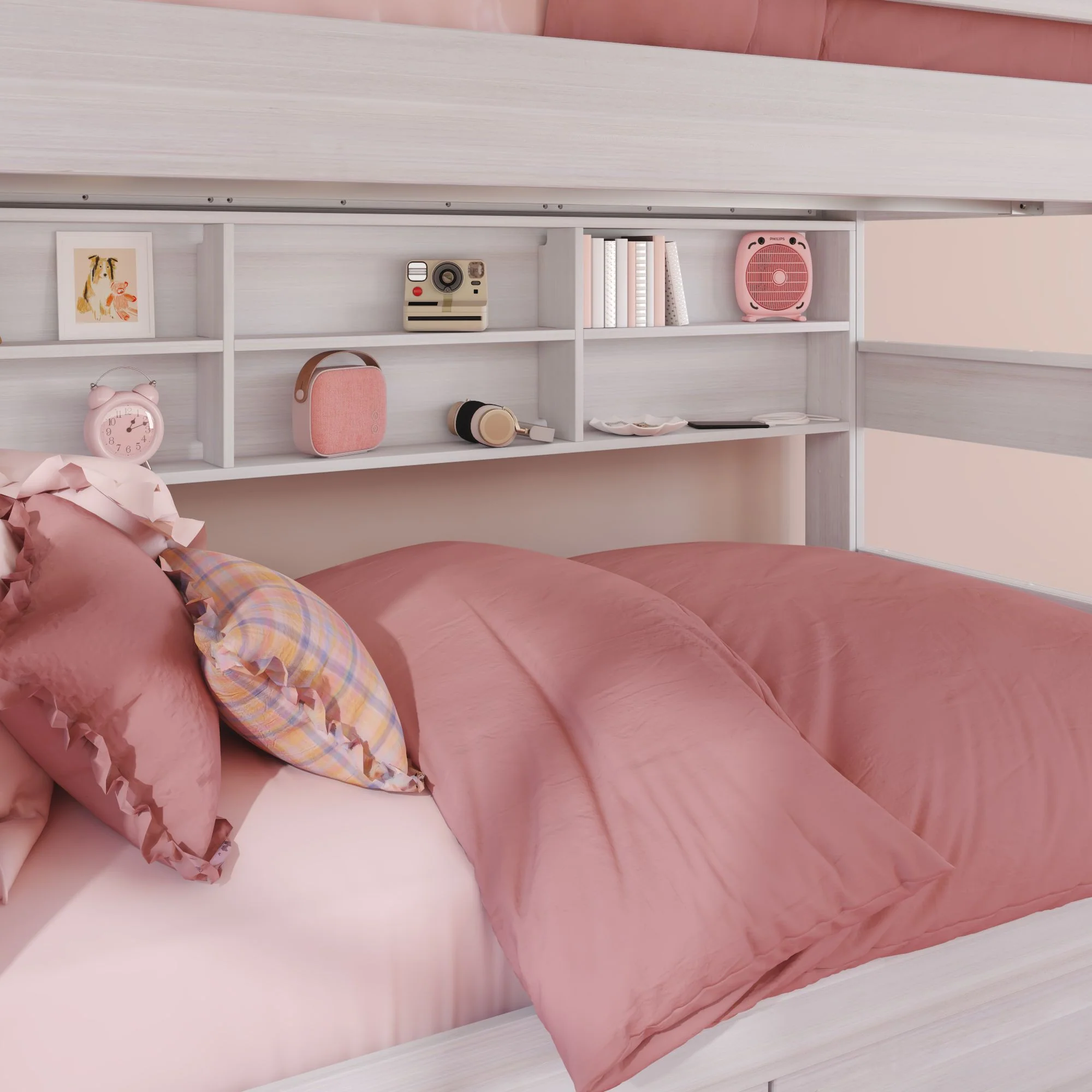 Modern Farmhouse Bunk Bed Bookcase - Image 6