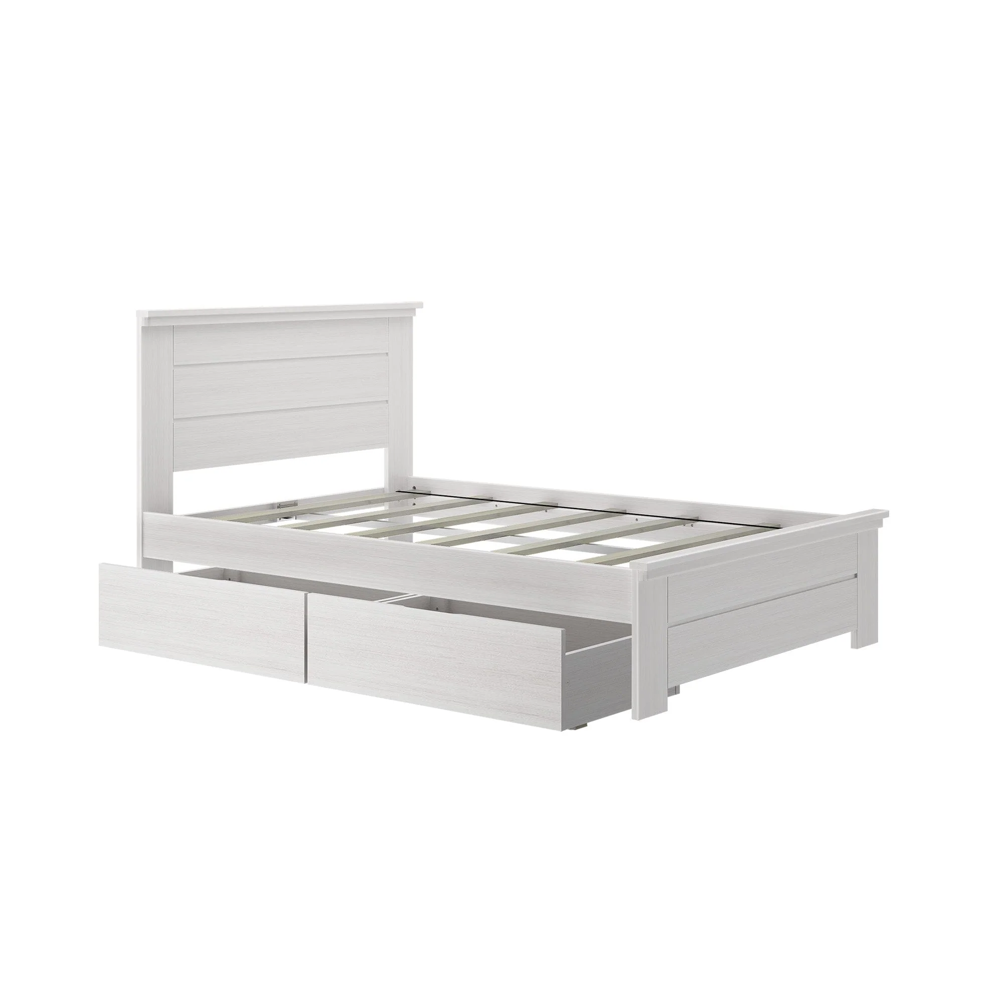 Modern Farmhouse Full Panel Bed With Storage Drawers - Image 4