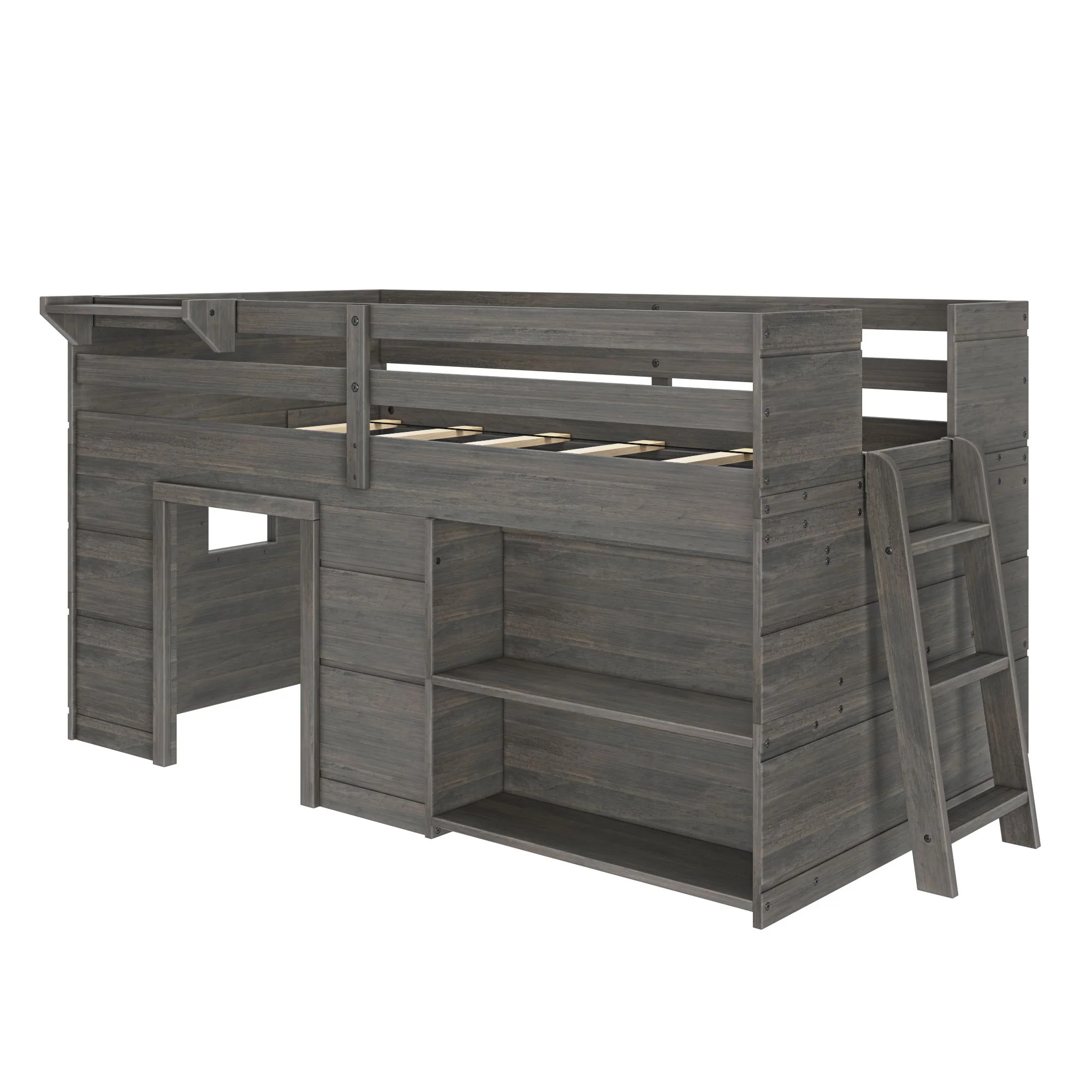 Modern Farmhouse Play & Display Twin Low Loft - Image 11