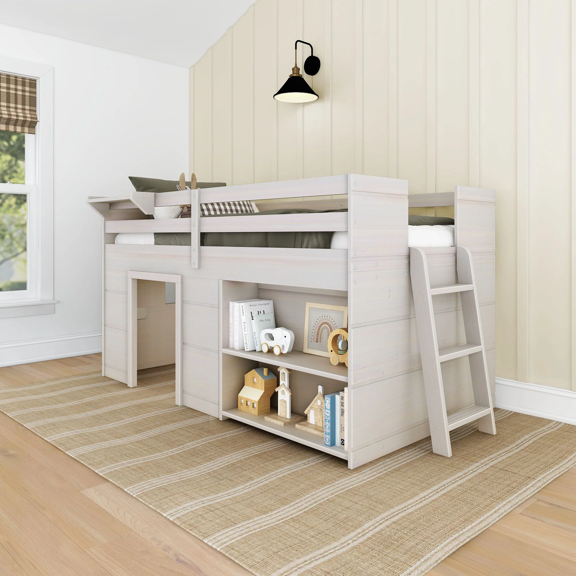 Modern Farmhouse Play & Display Twin Low Loft - Image 2