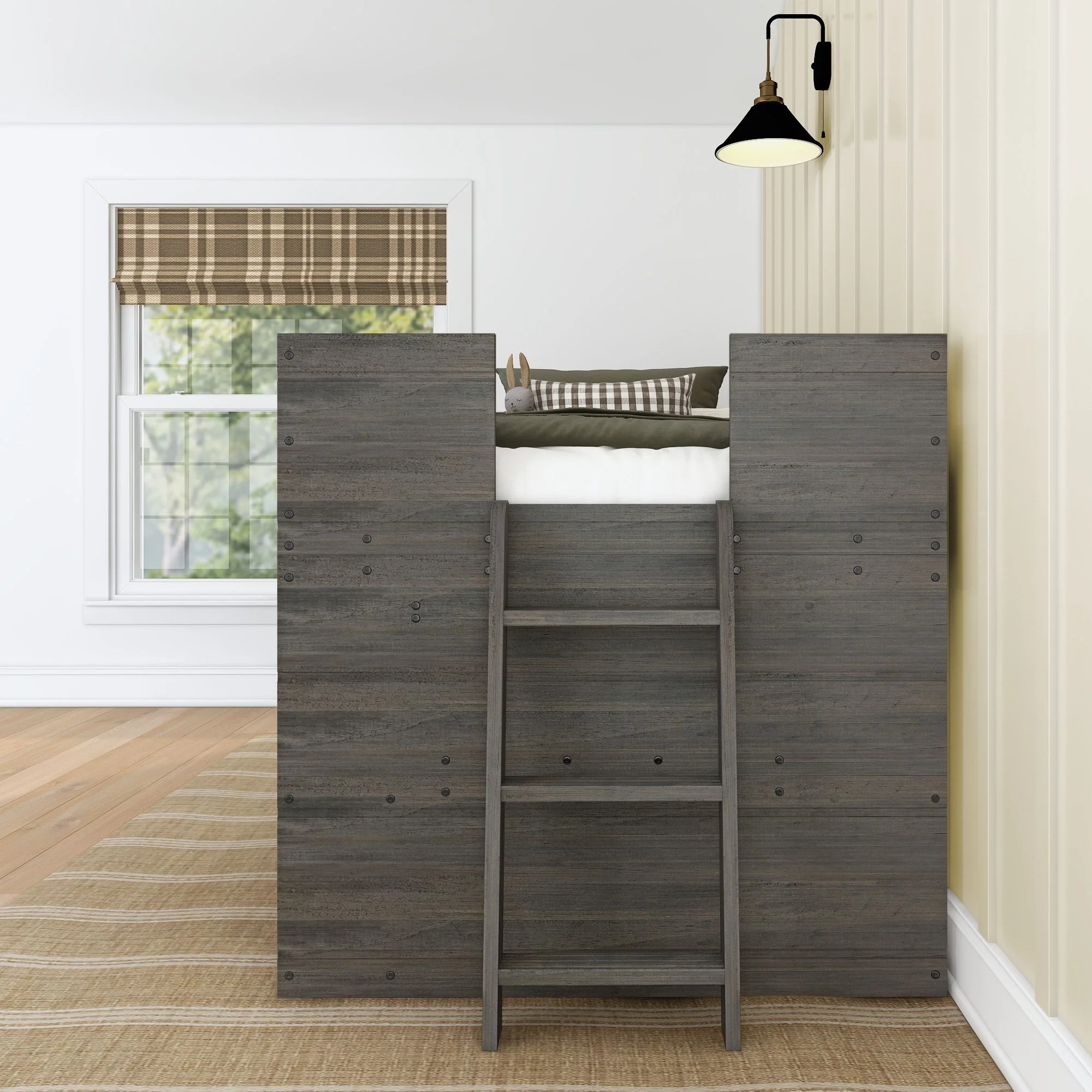 Modern Farmhouse Play & Display Twin Low Loft - Image 27