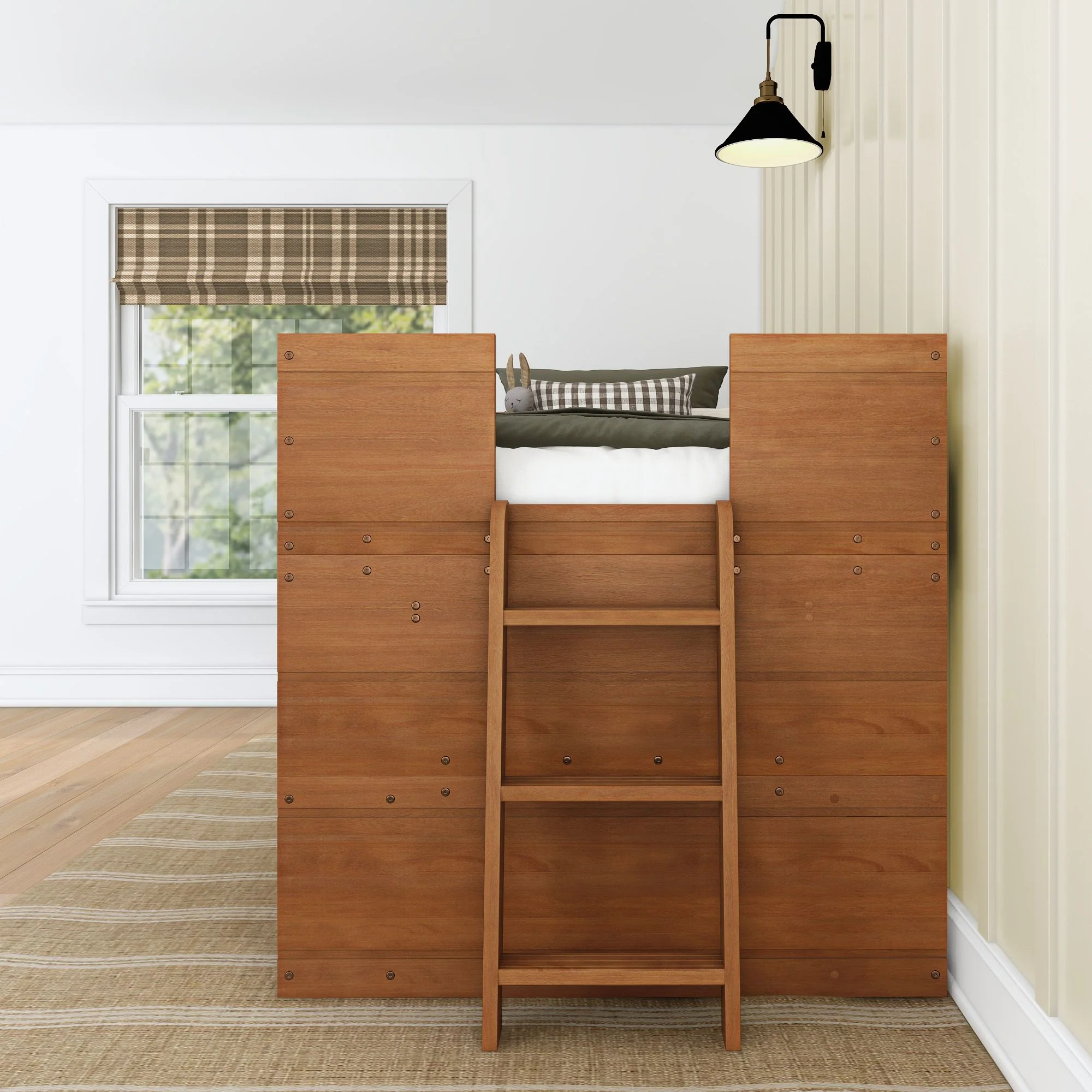 Modern Farmhouse Play & Display Twin Low Loft - Image 28