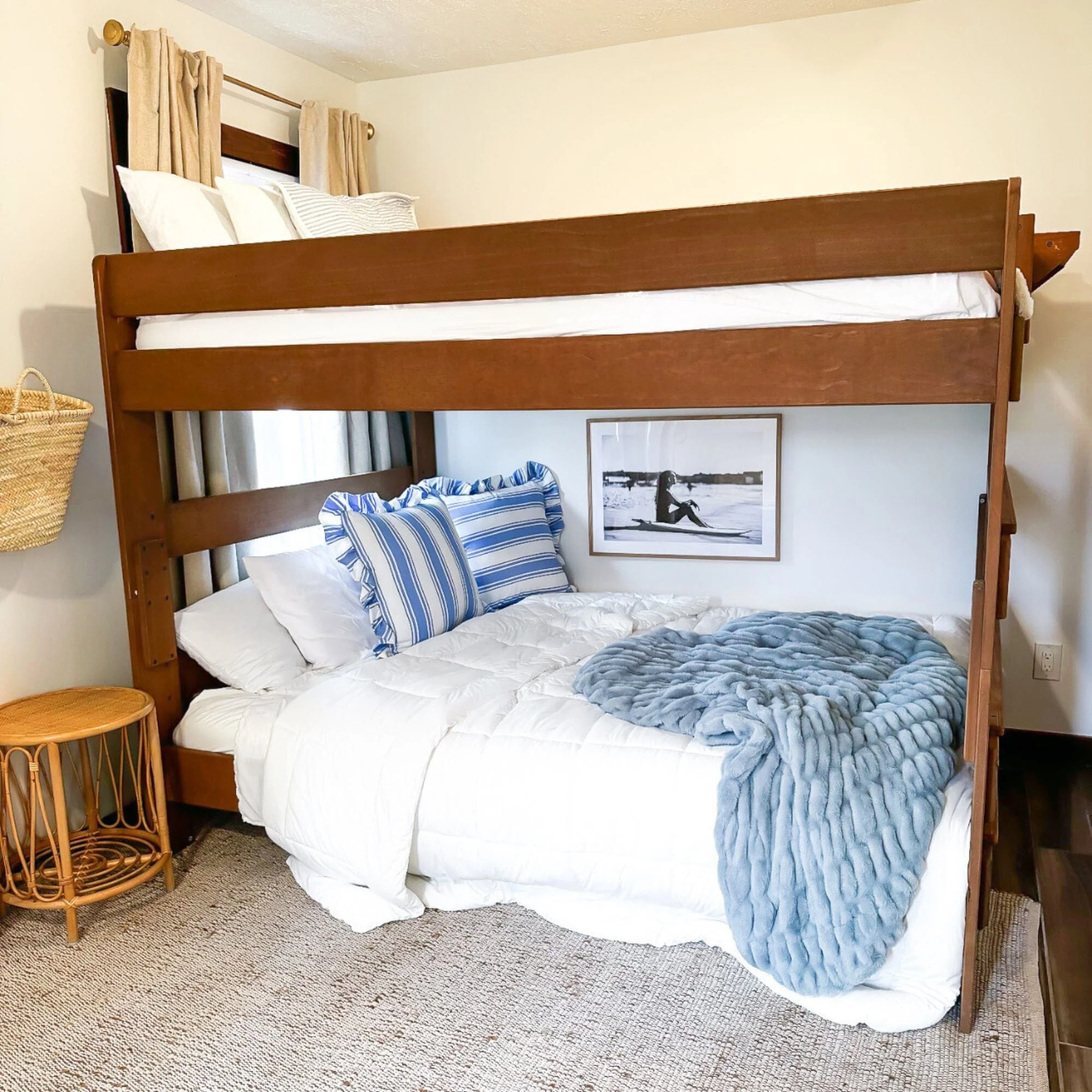 Modern Farmhouse Queen Over Queen Bunk Bed - Image 24