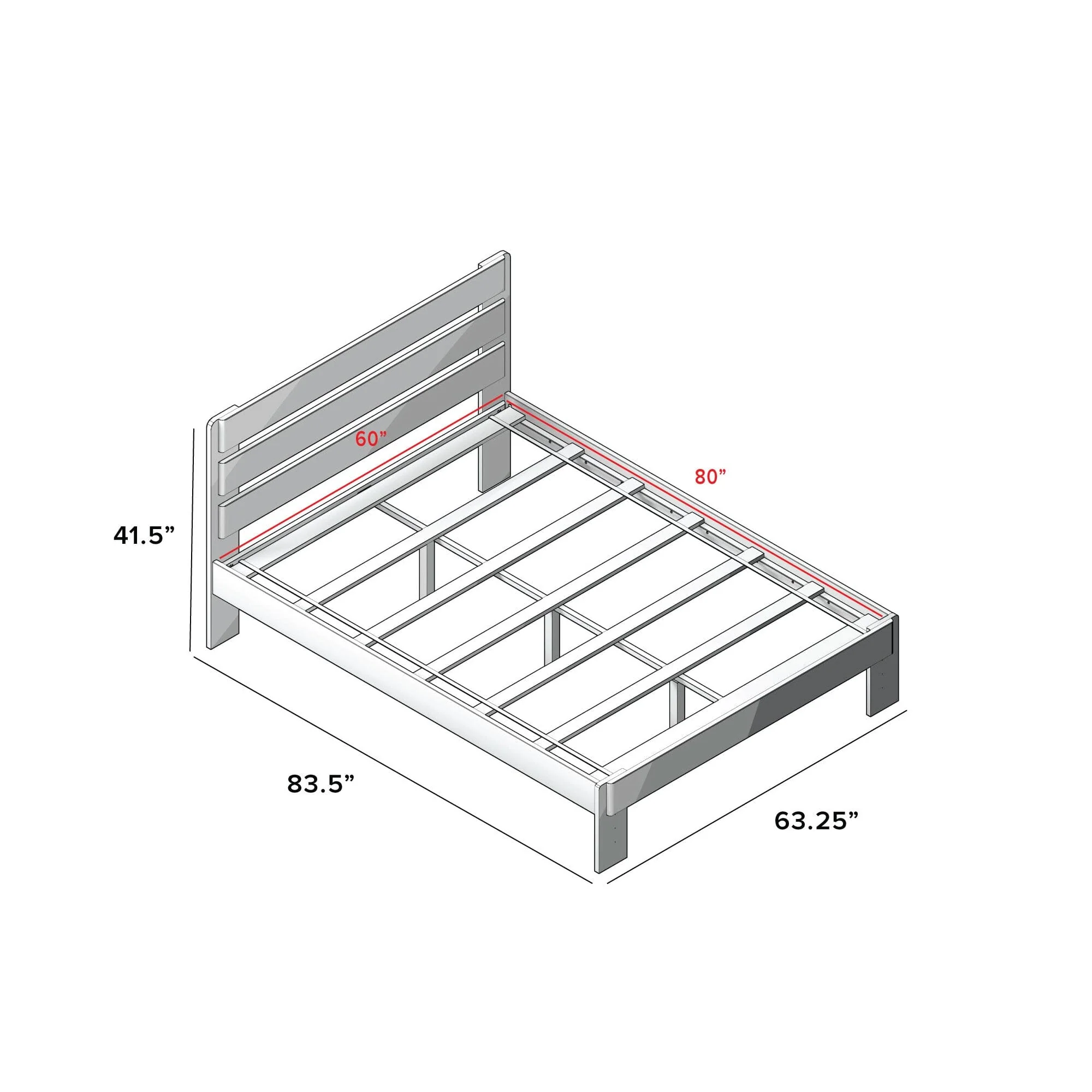 Modern Farmhouse Queen Plank Bed - Image 24
