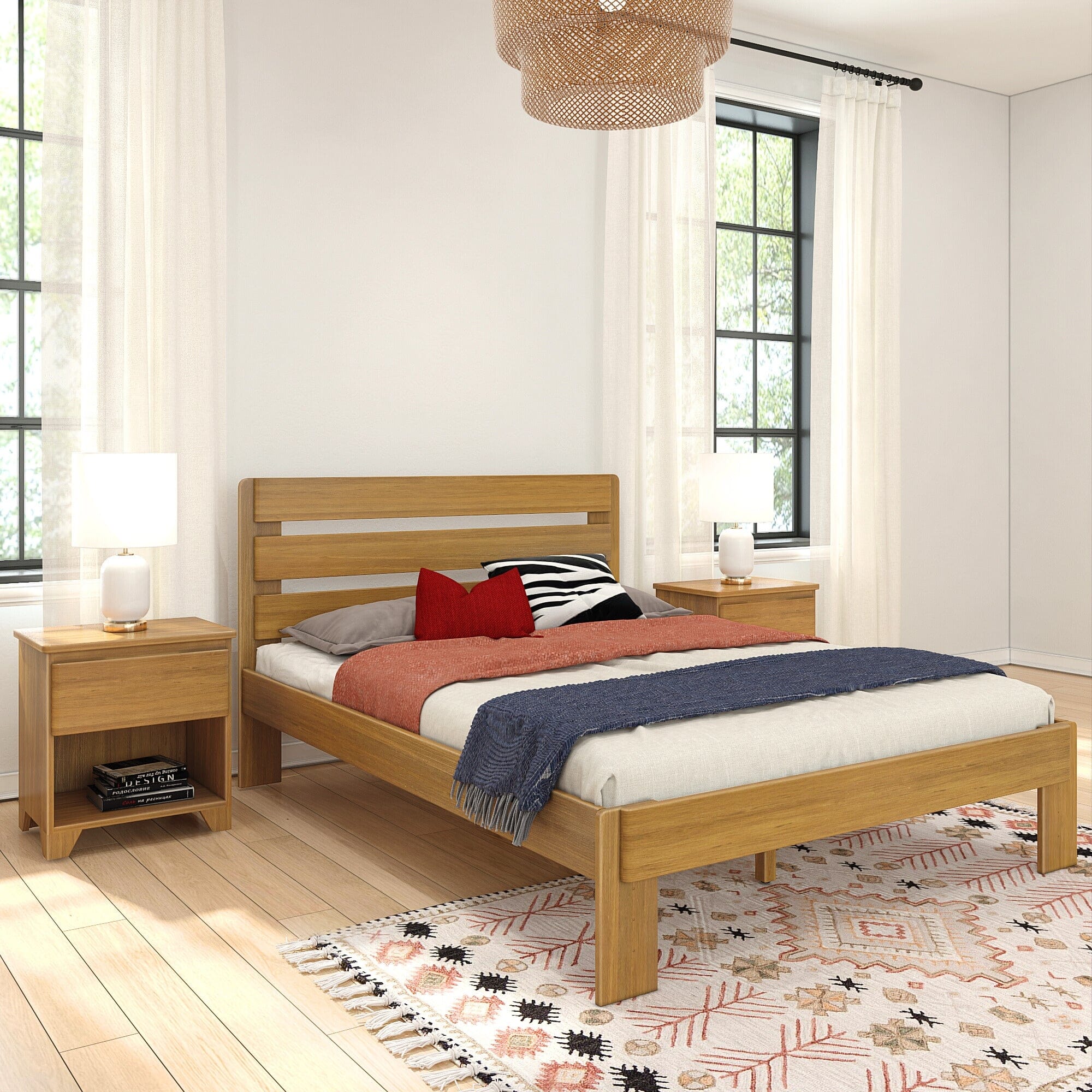 Modern Farmhouse Queen Plank Bed - Image 4