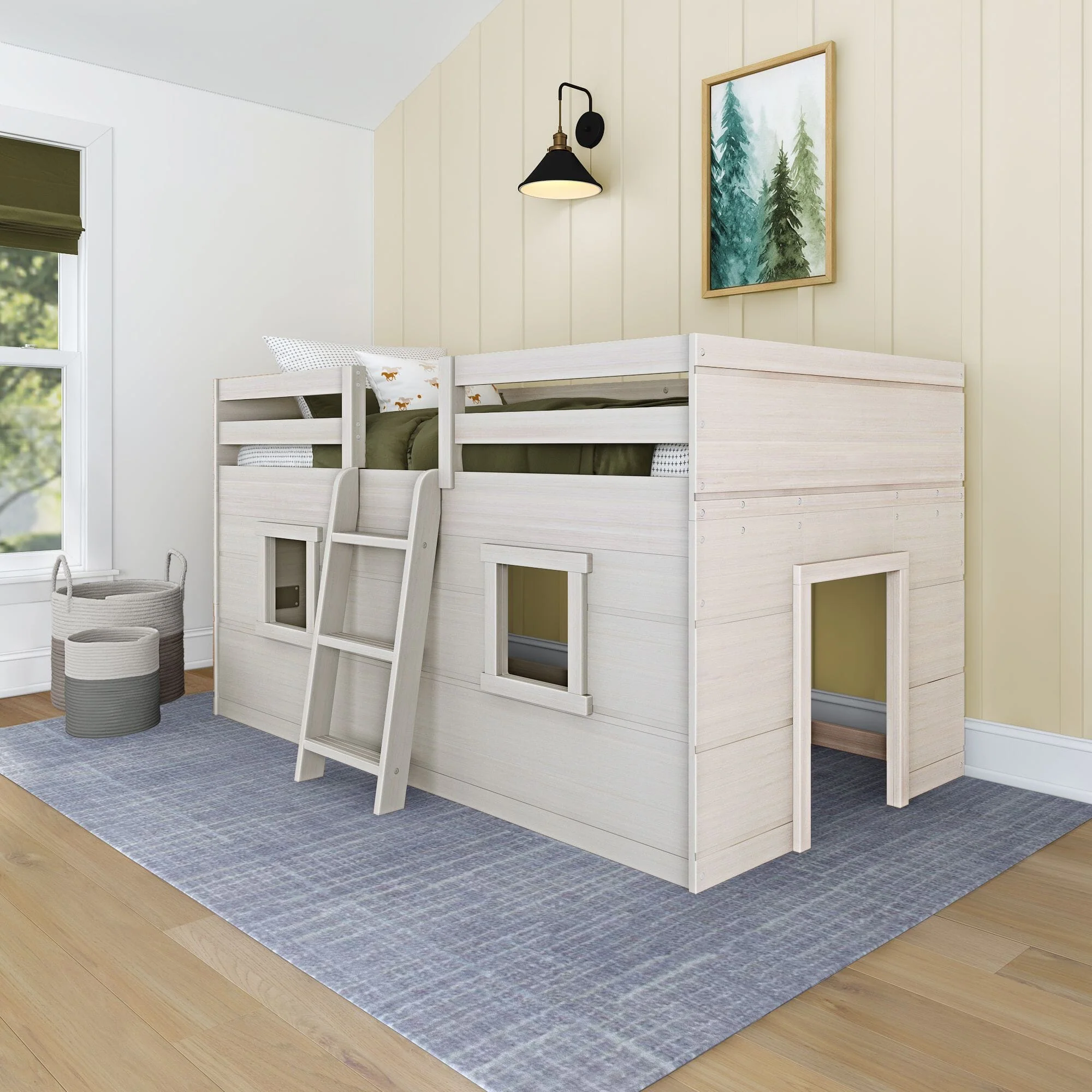 Modern Farmhouse Twin Low Loft - Image 2