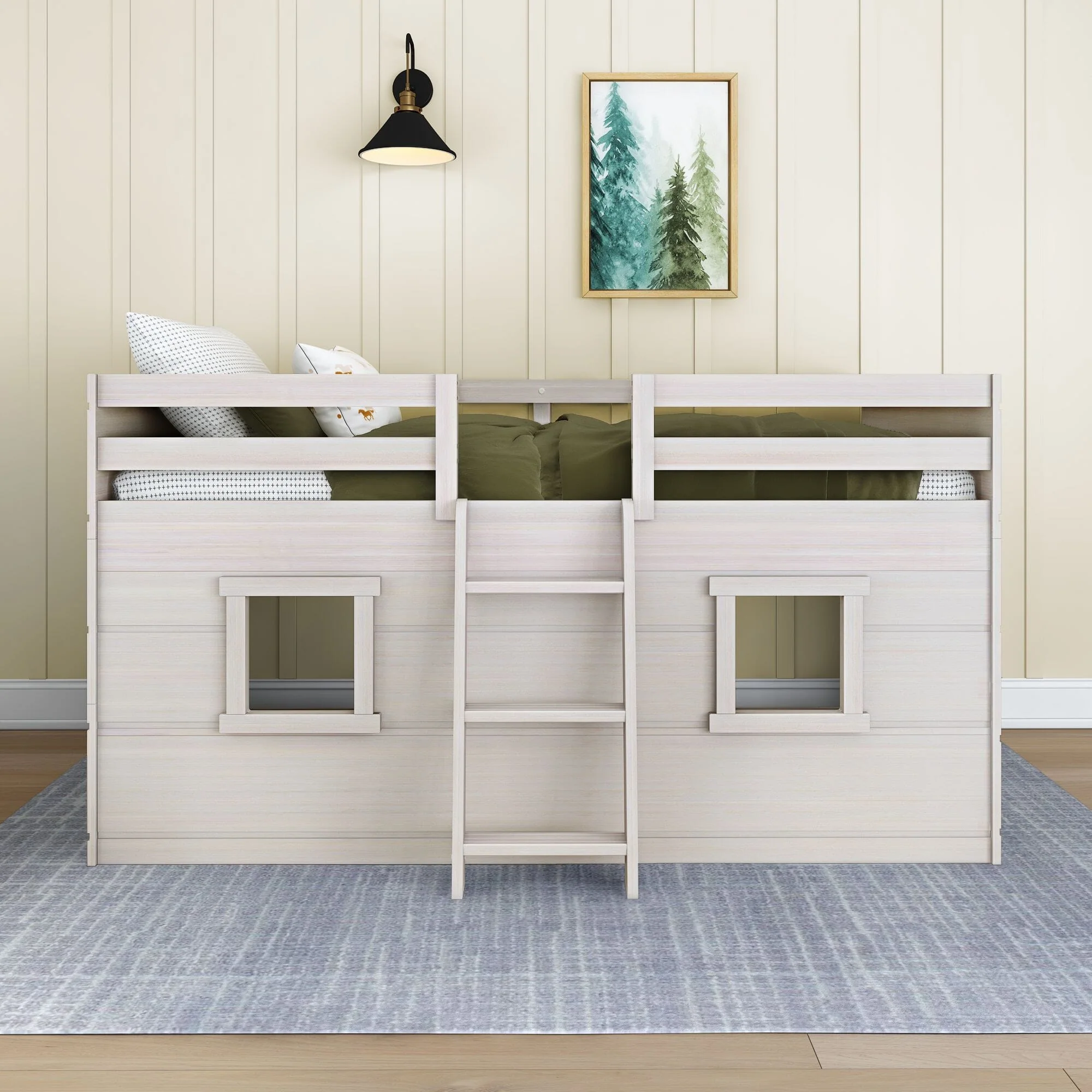 Modern Farmhouse Twin Low Loft - Image 6