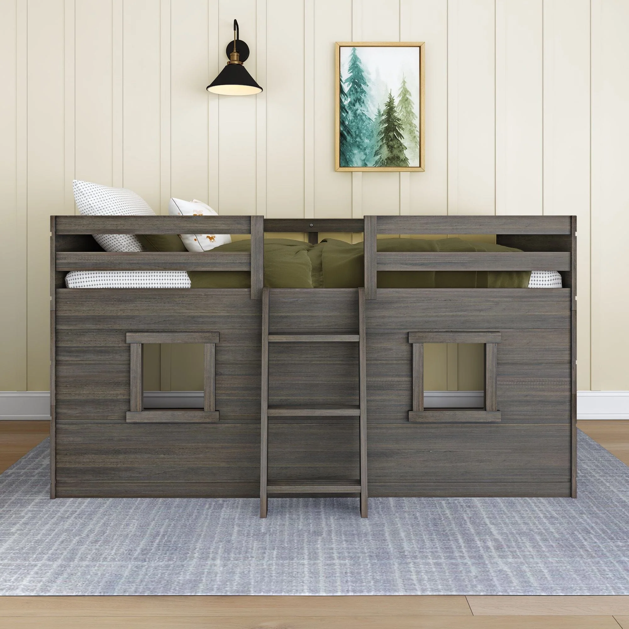 Modern Farmhouse Twin Low Loft - Image 7