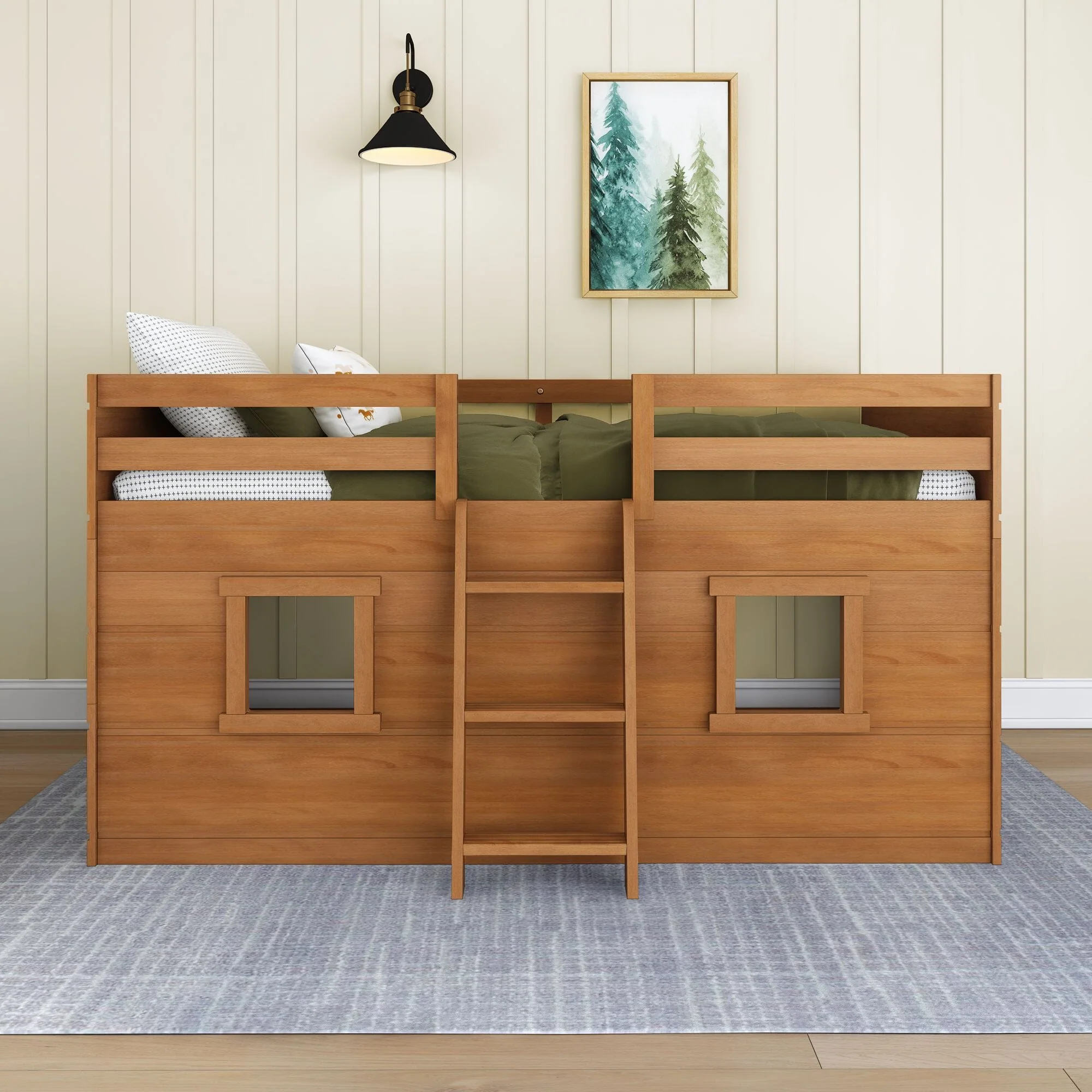 Modern Farmhouse Twin Low Loft - Image 8