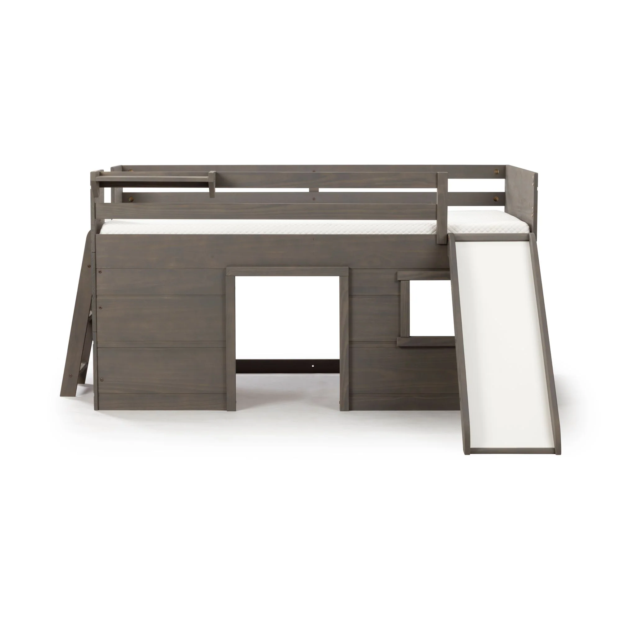 Modern Farmhouse Twin Low Loft Bed with Slide - Image 15