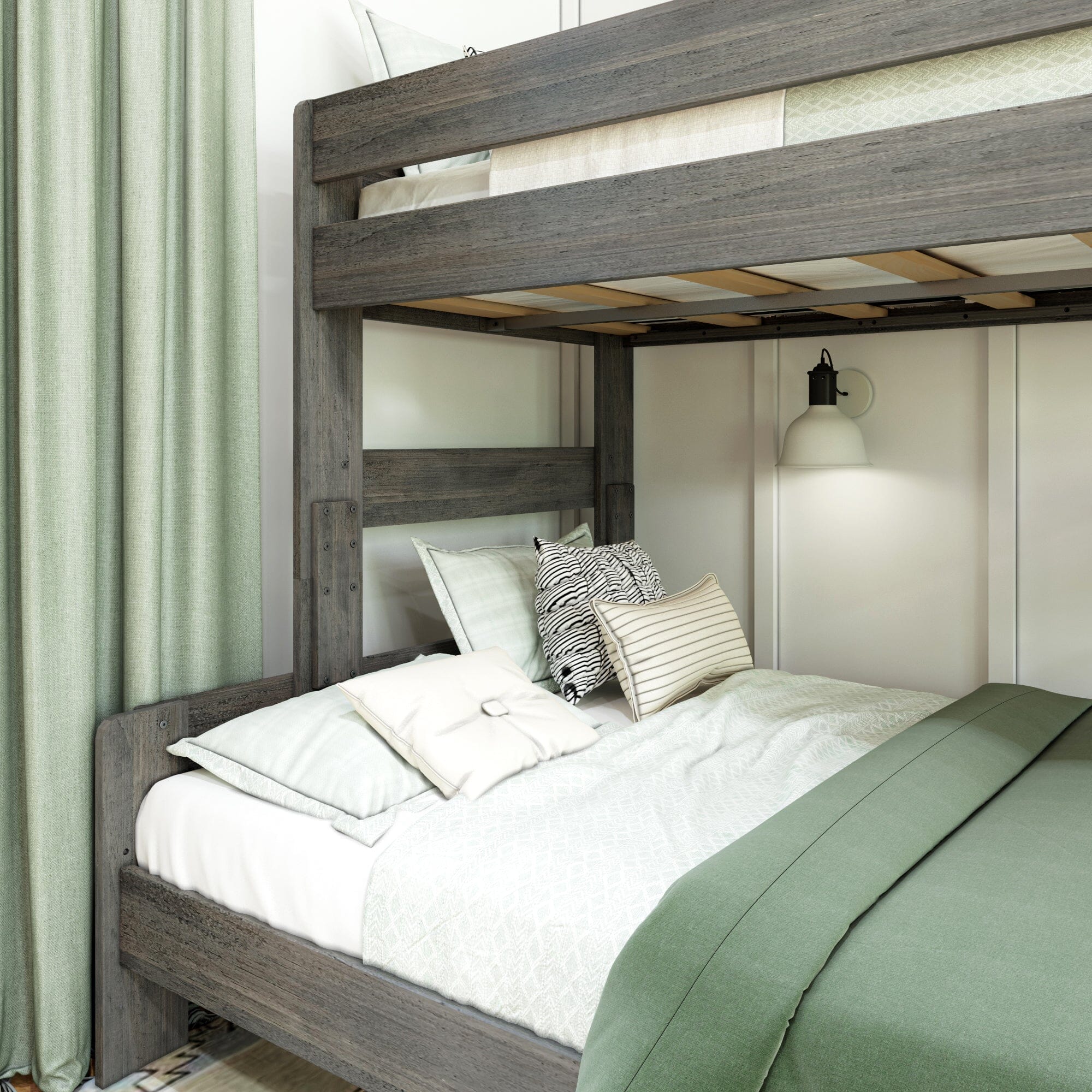 Modern Farmhouse Twin Over Full Bunk Bed - Image 6