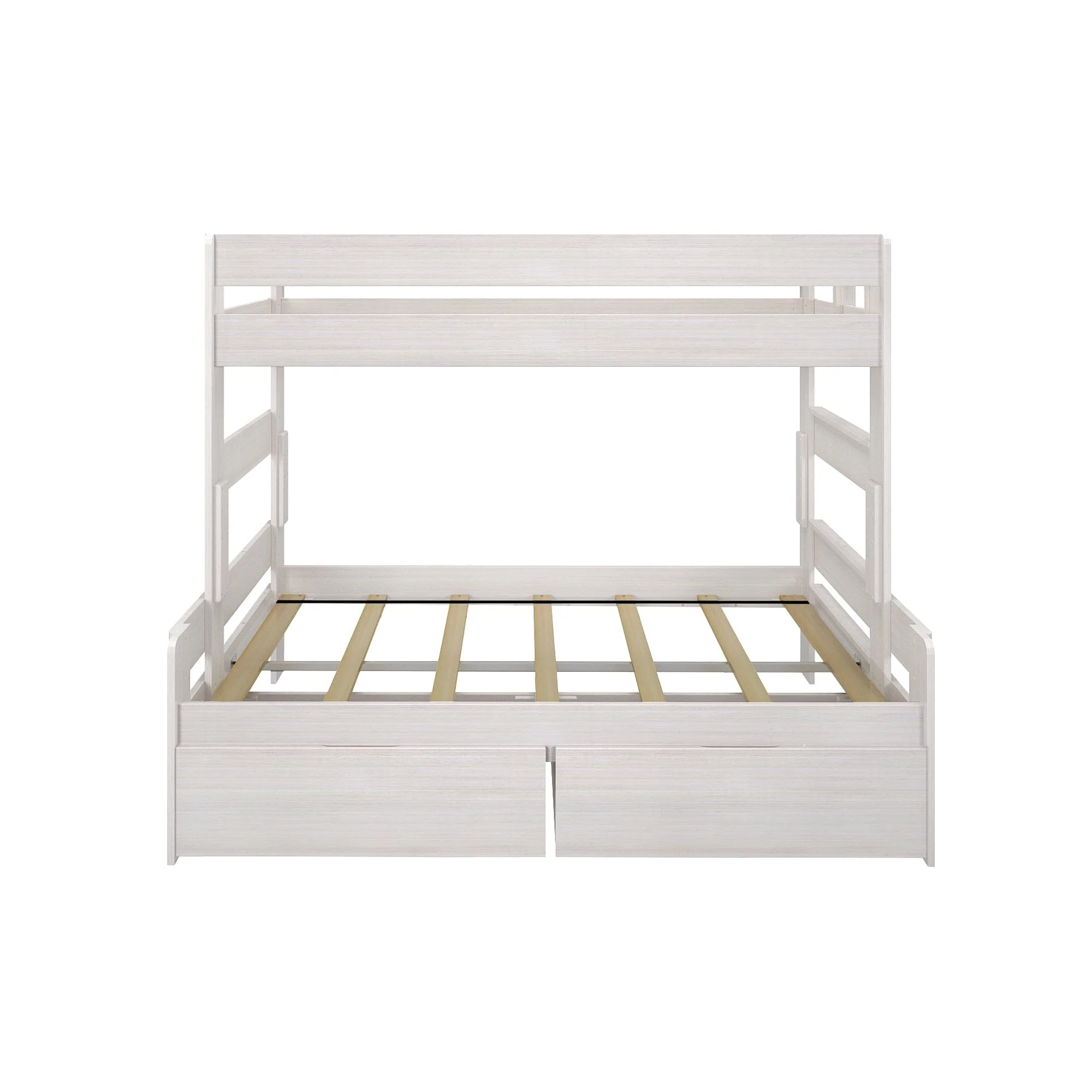 Modern Farmhouse Twin Over Full Bunk Bed With Storage Drawers - Image 7