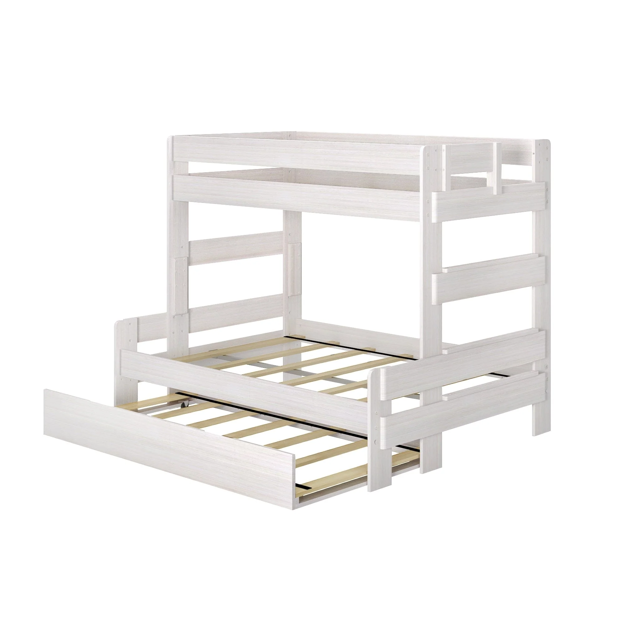 Modern Farmhouse Twin Over Full Bunk Bed With Trundle - Image 7
