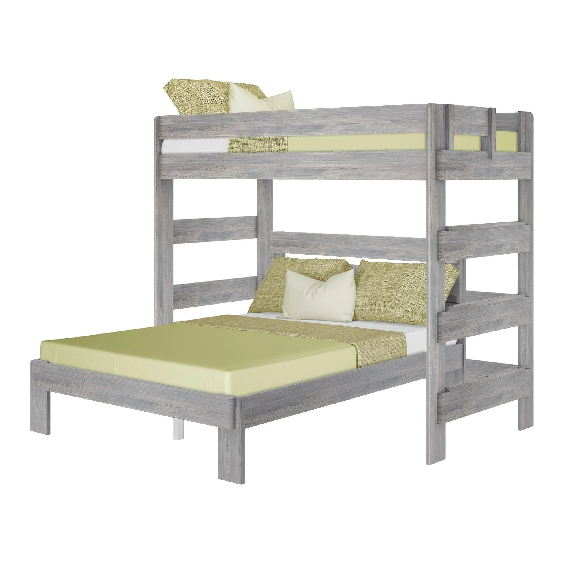Modern Farmhouse Twin Over Queen L-Shaped Bunk Bed - Image 10