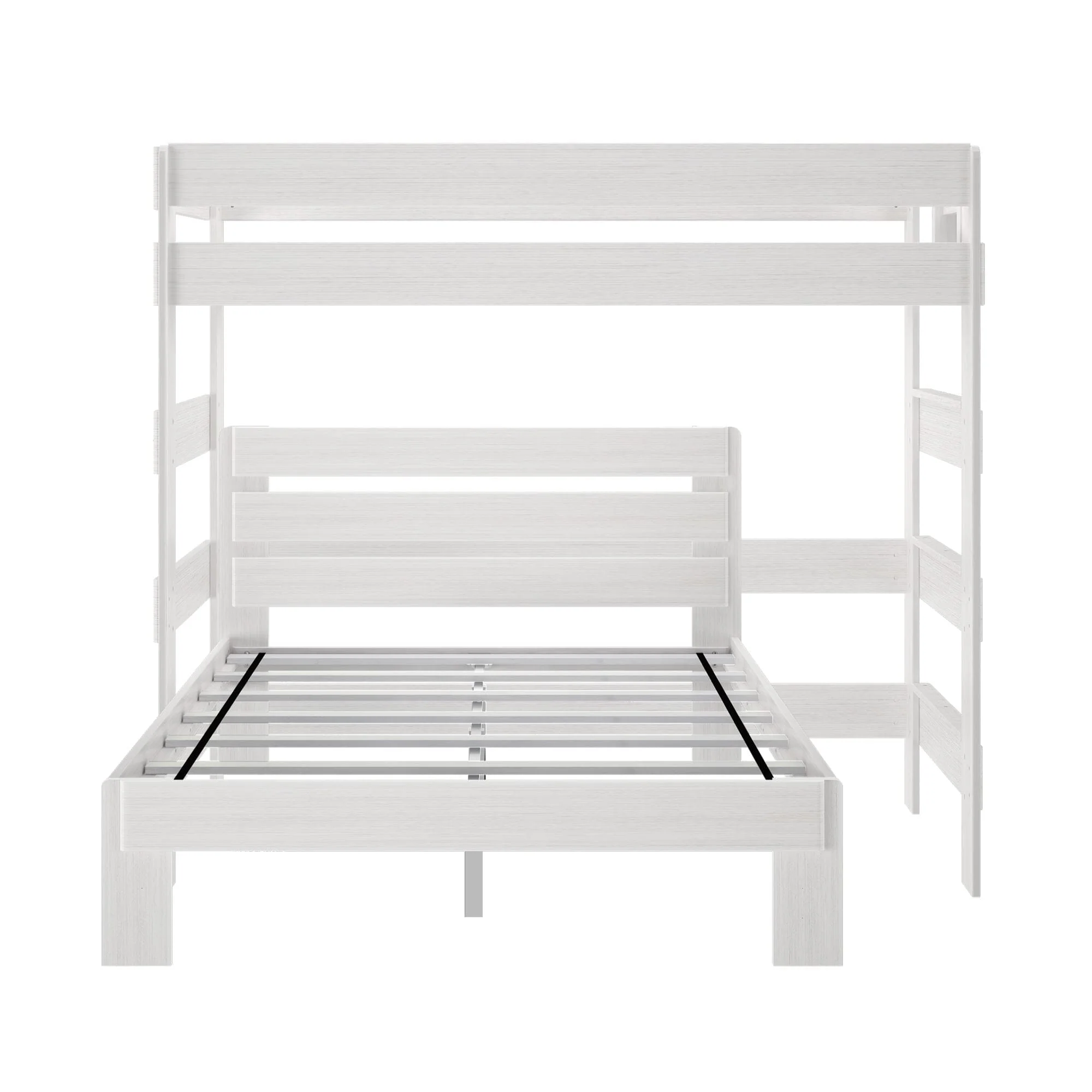 Modern Farmhouse Twin Over Queen L-Shaped Bunk Bed - Image 13