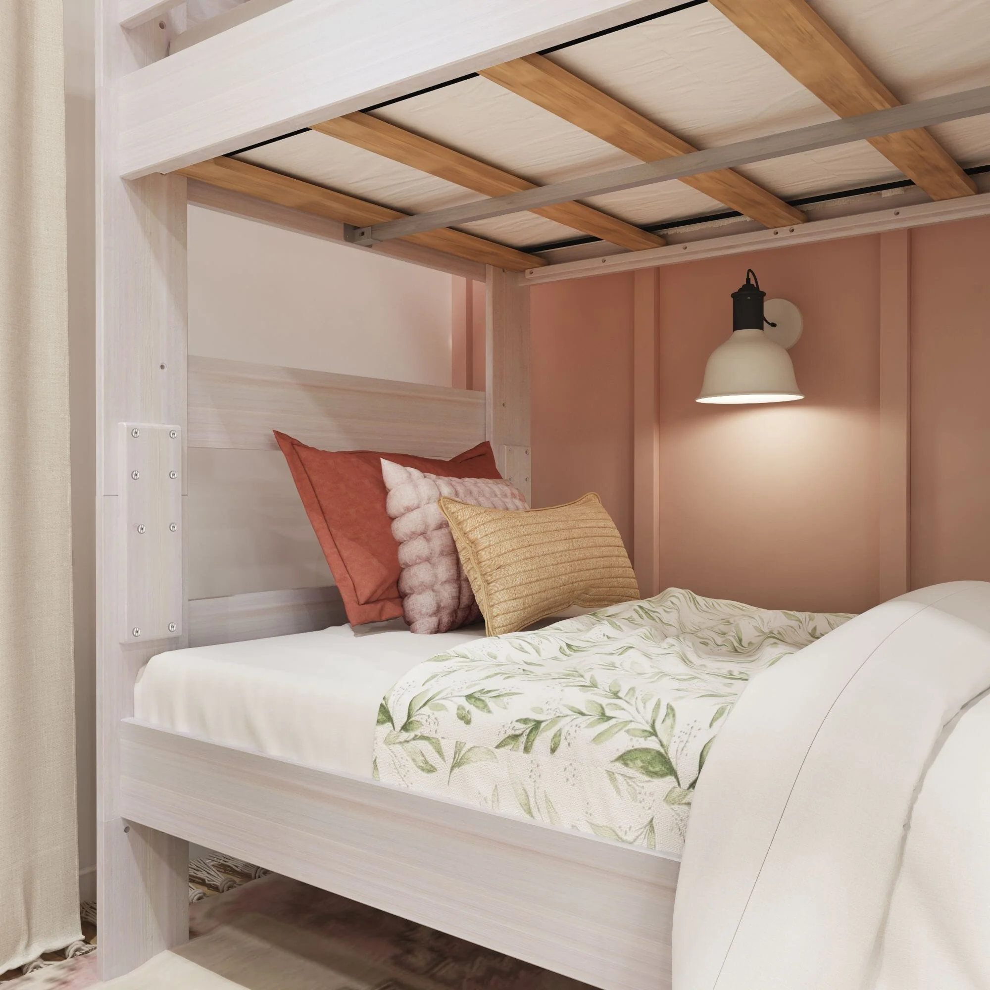 Modern Farmhouse Twin Over Twin Bunk Bed - Image 21