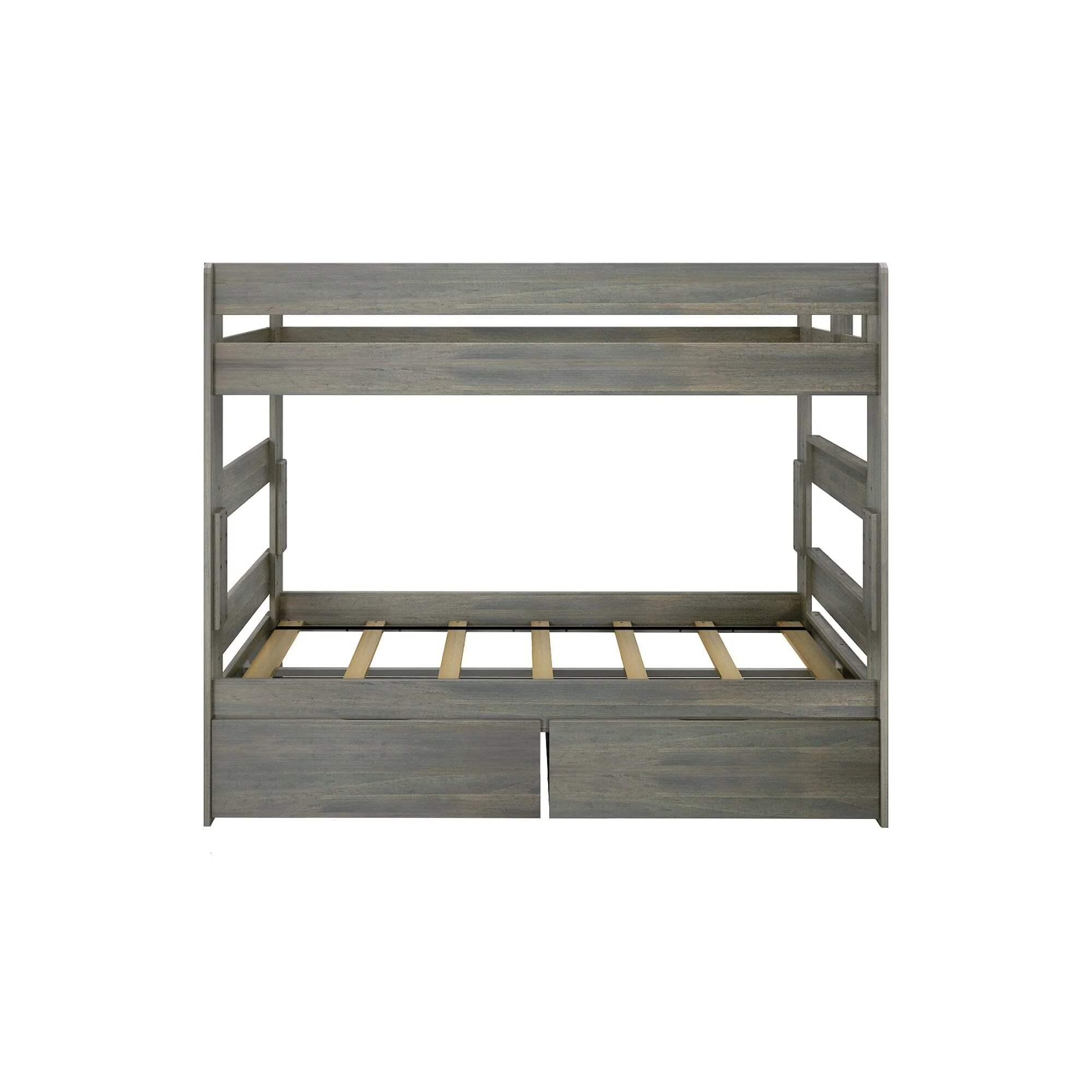 Modern Farmhouse Twin Over Twin Bunk Bed With Storage Drawers - Image 7