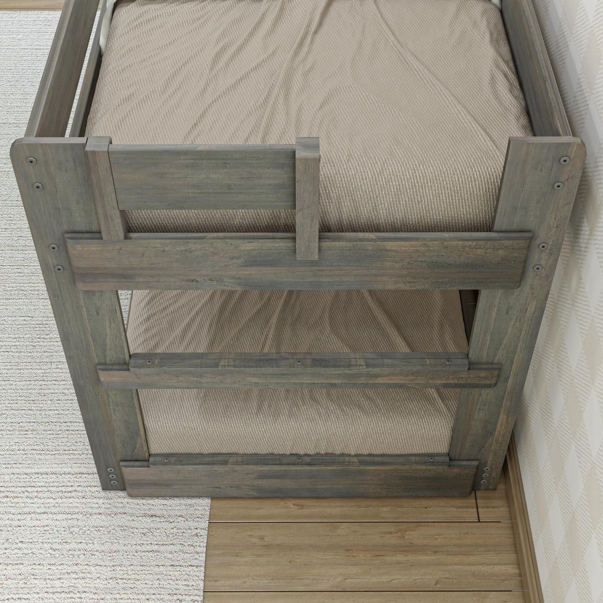 Modern Farmhouse Twin Over Twin Low Bunk Bed - Image 13