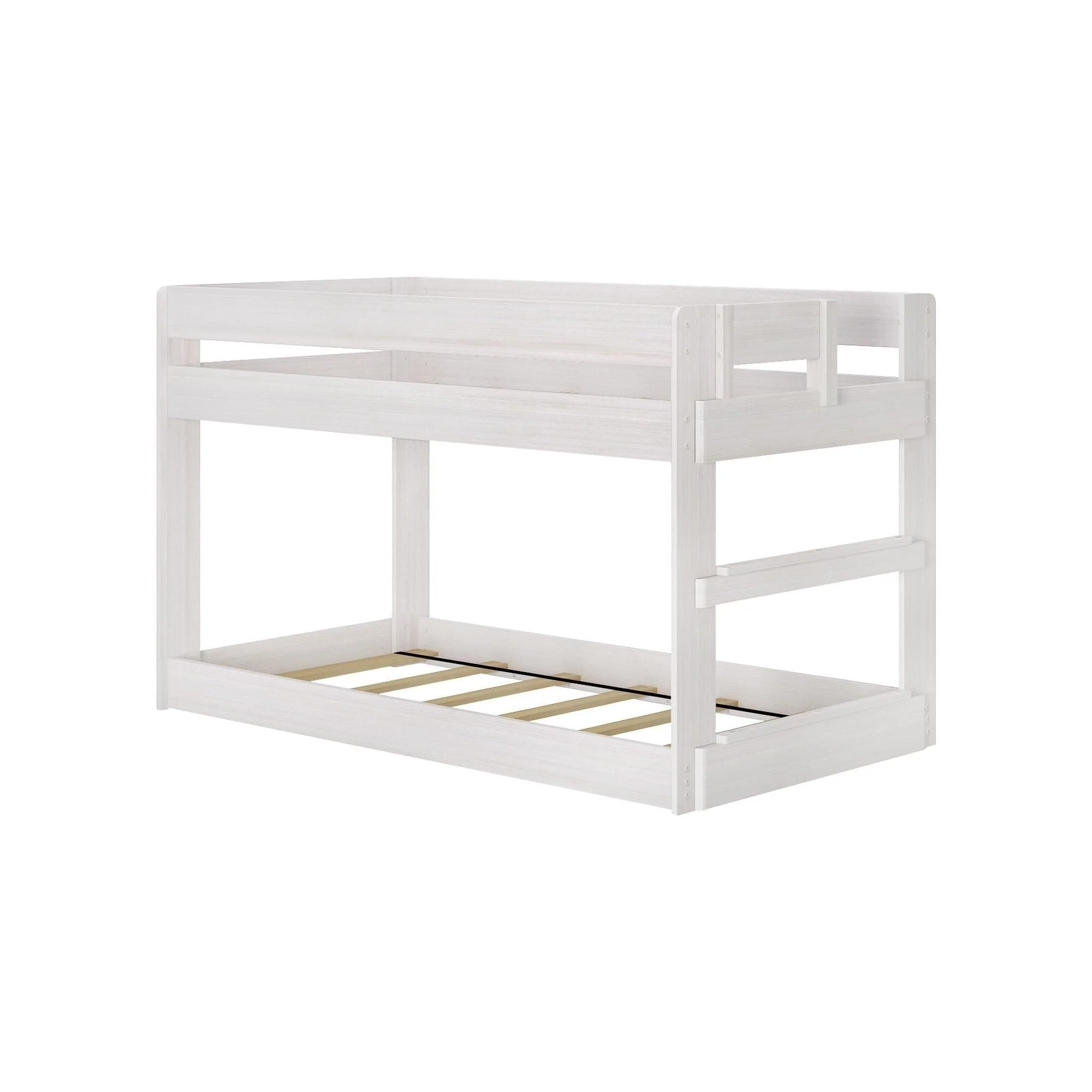 Modern Farmhouse Twin Over Twin Low Bunk Bed - Image 8