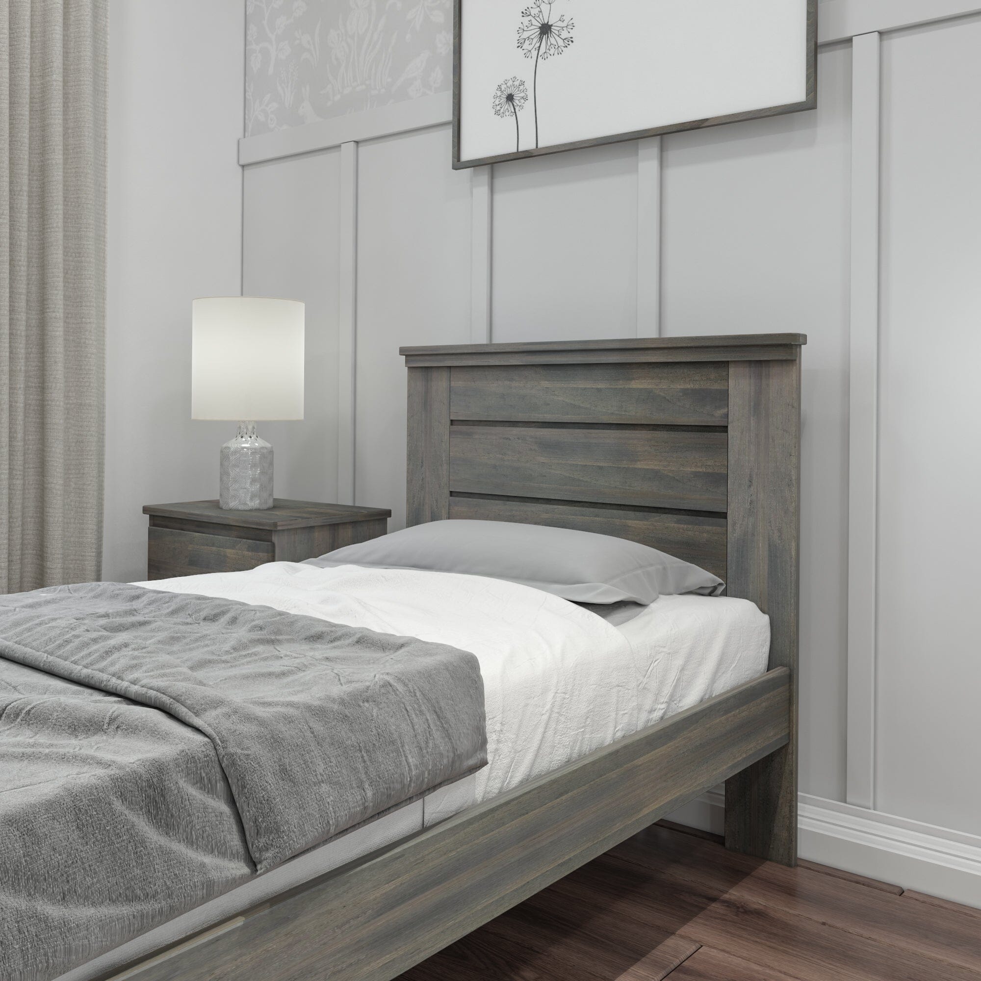Modern Farmhouse Twin Panel Bed - Image 8