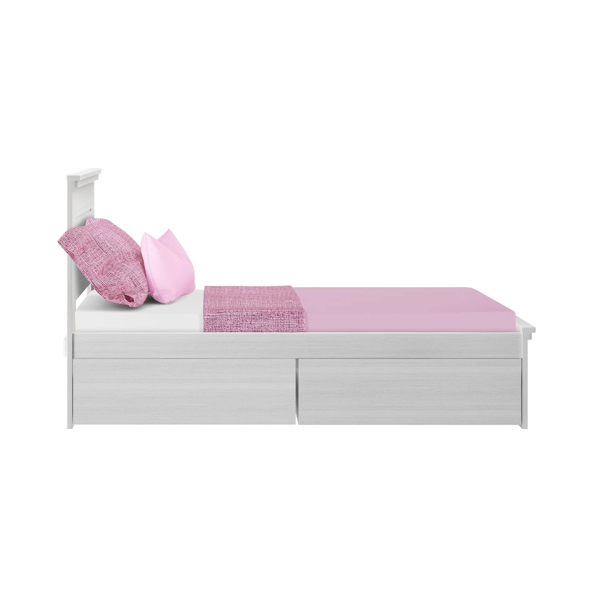 Modern Farmhouse Twin Panel Bed With Storage Drawers - Image 5