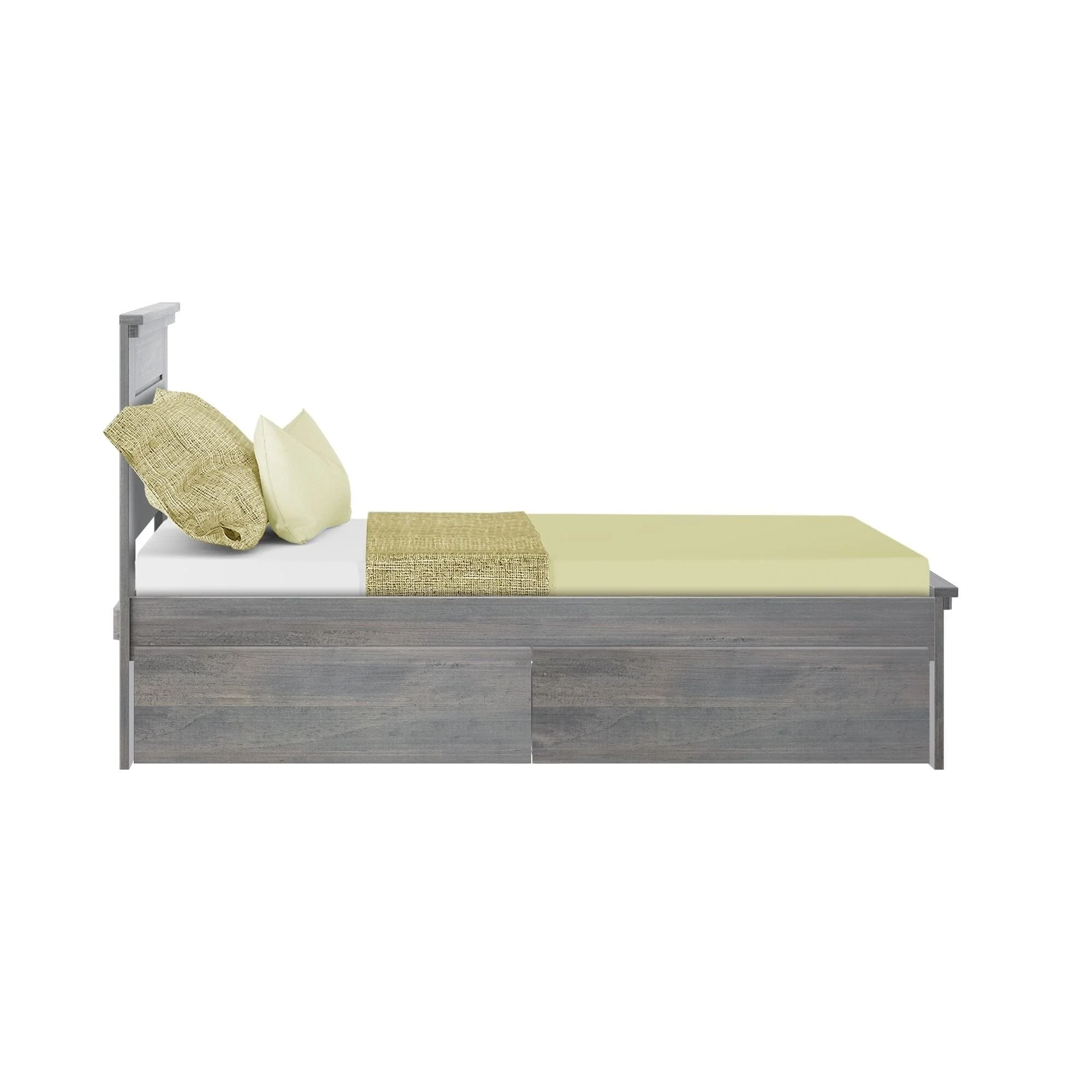 Modern Farmhouse Twin Panel Bed With Storage Drawers - Image 6