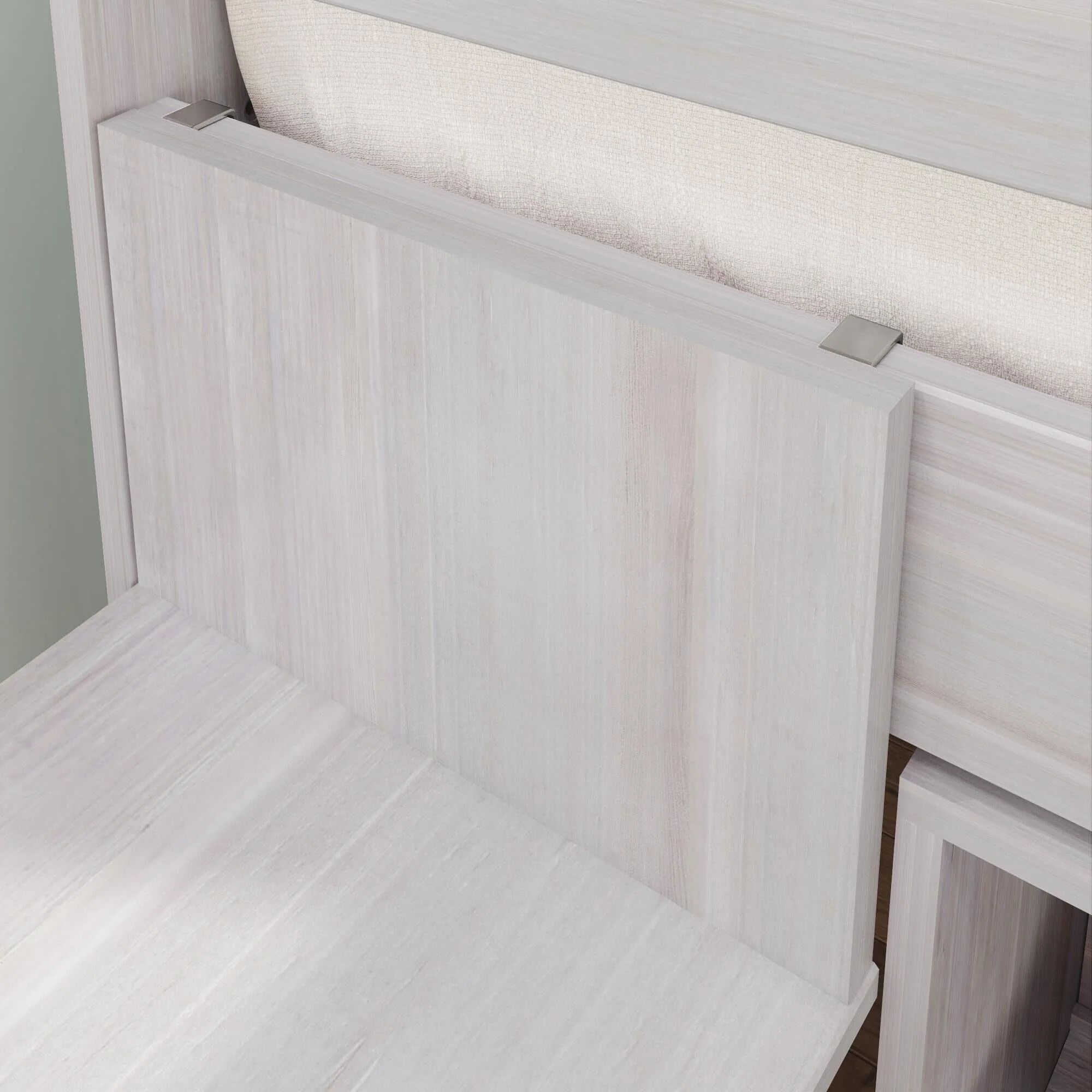 Modern Farmhouse Twin Low Loft Bed With Desk & Storage - Image 14