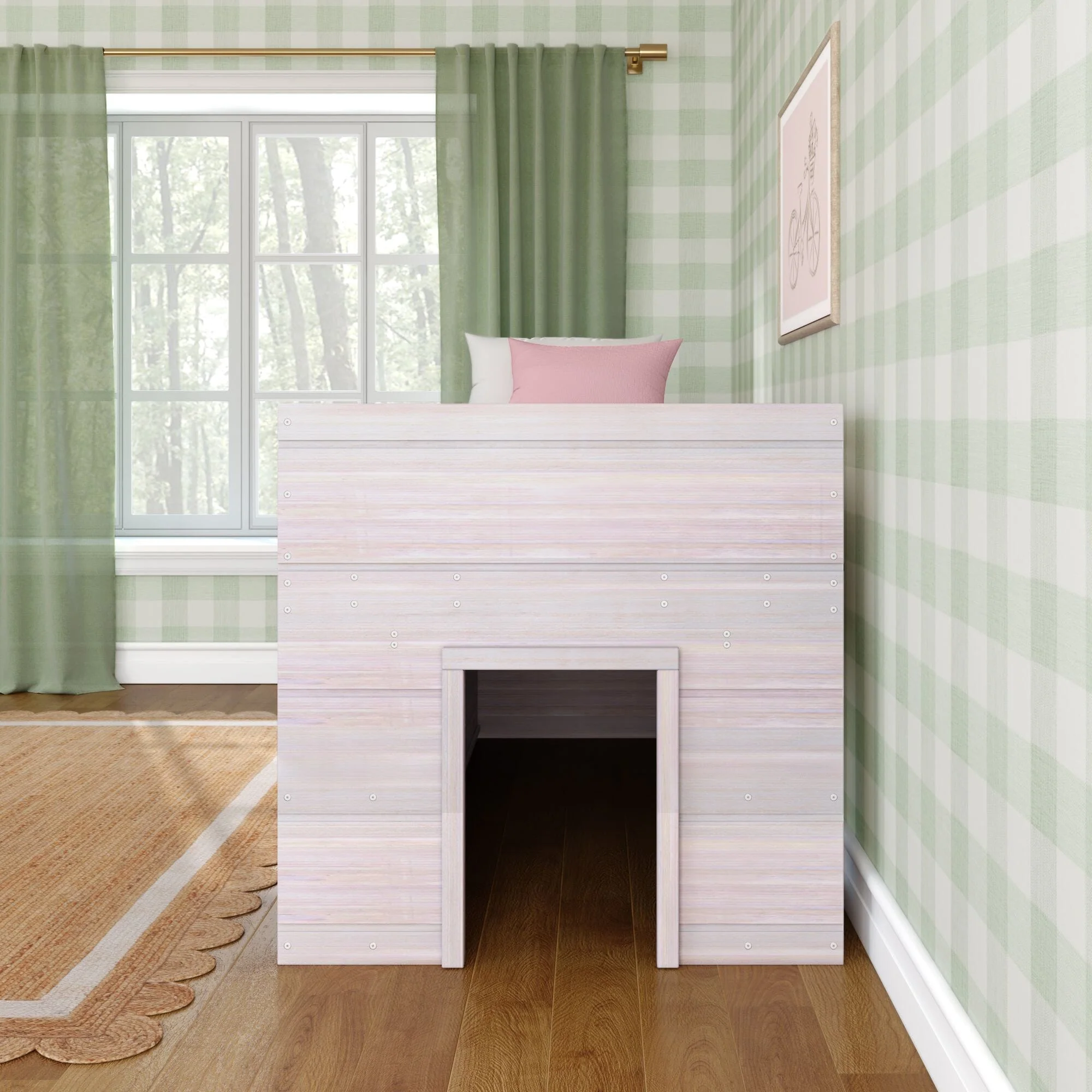 Modern Farmhouse Twin Low Loft Bed With Bookcases - Image 31