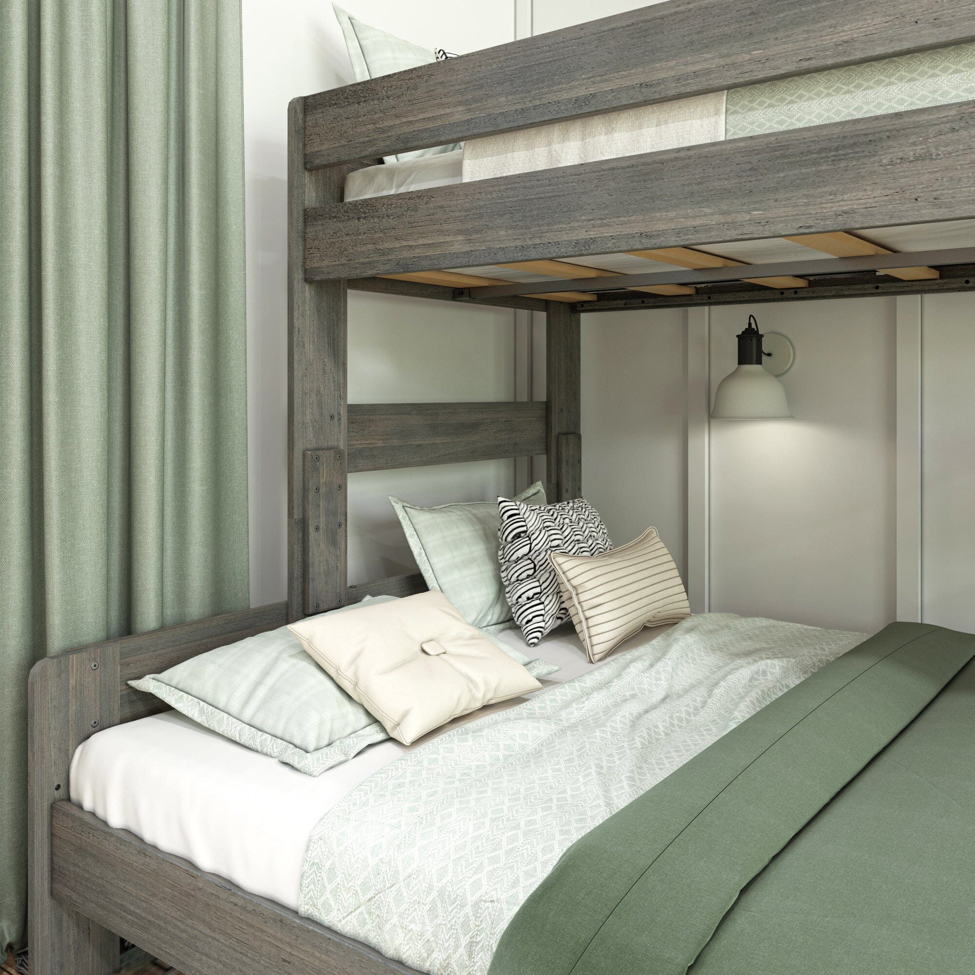 Modern Farmhouse Twin XL Over Queen Bunk Bed - Image 6