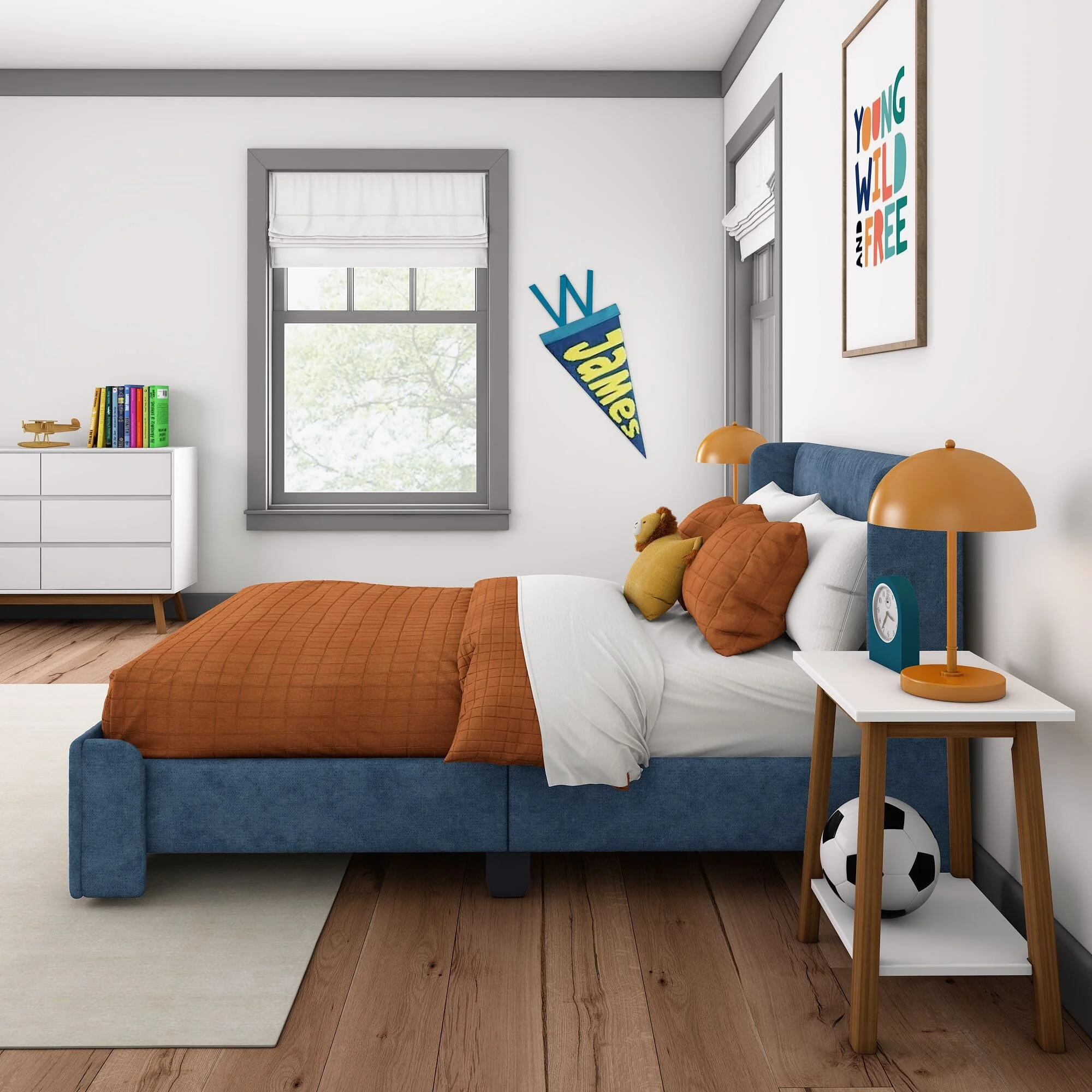 Nicholas Upholstered Full Bed - Image 33