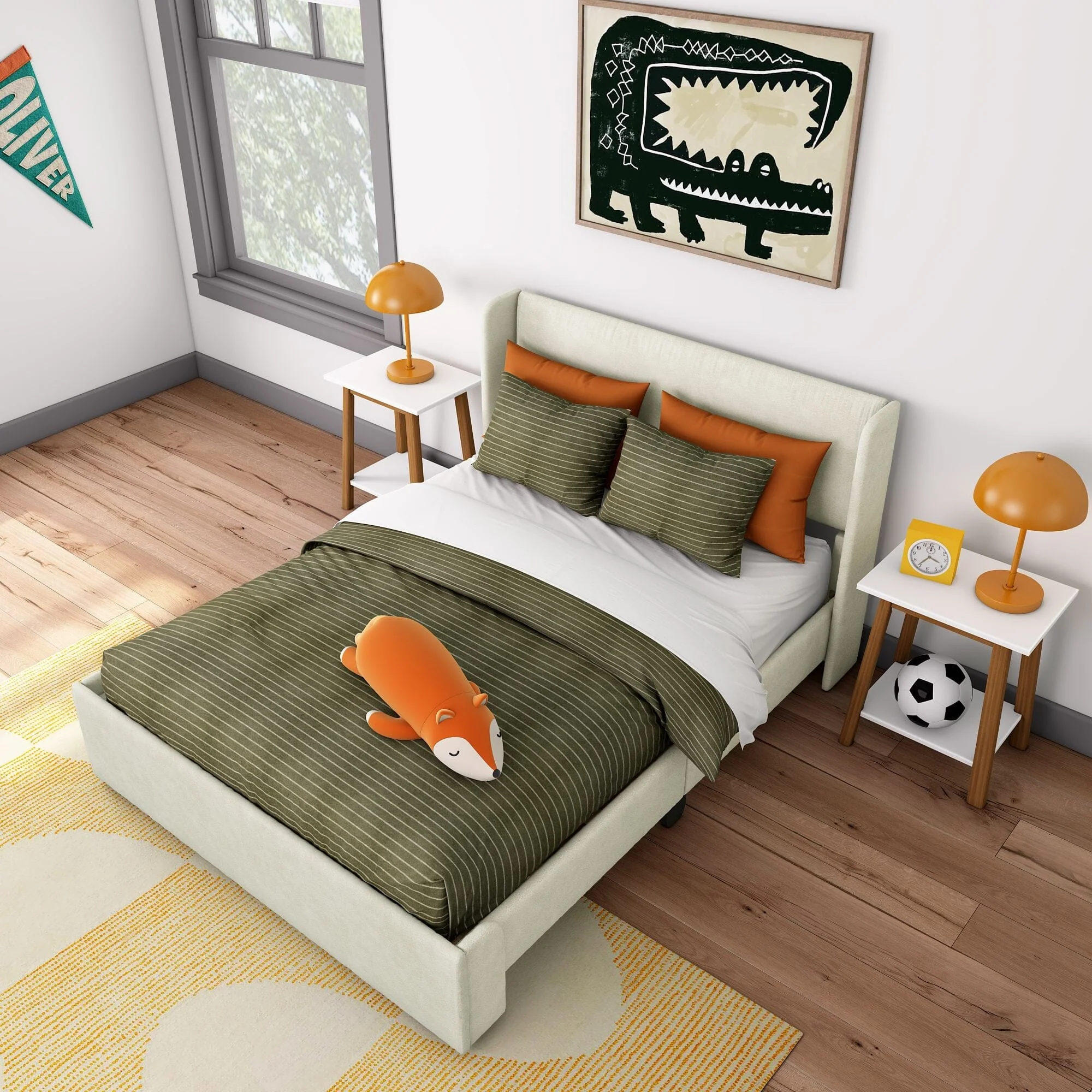 Nicholas Upholstered Full Bed - Image 43