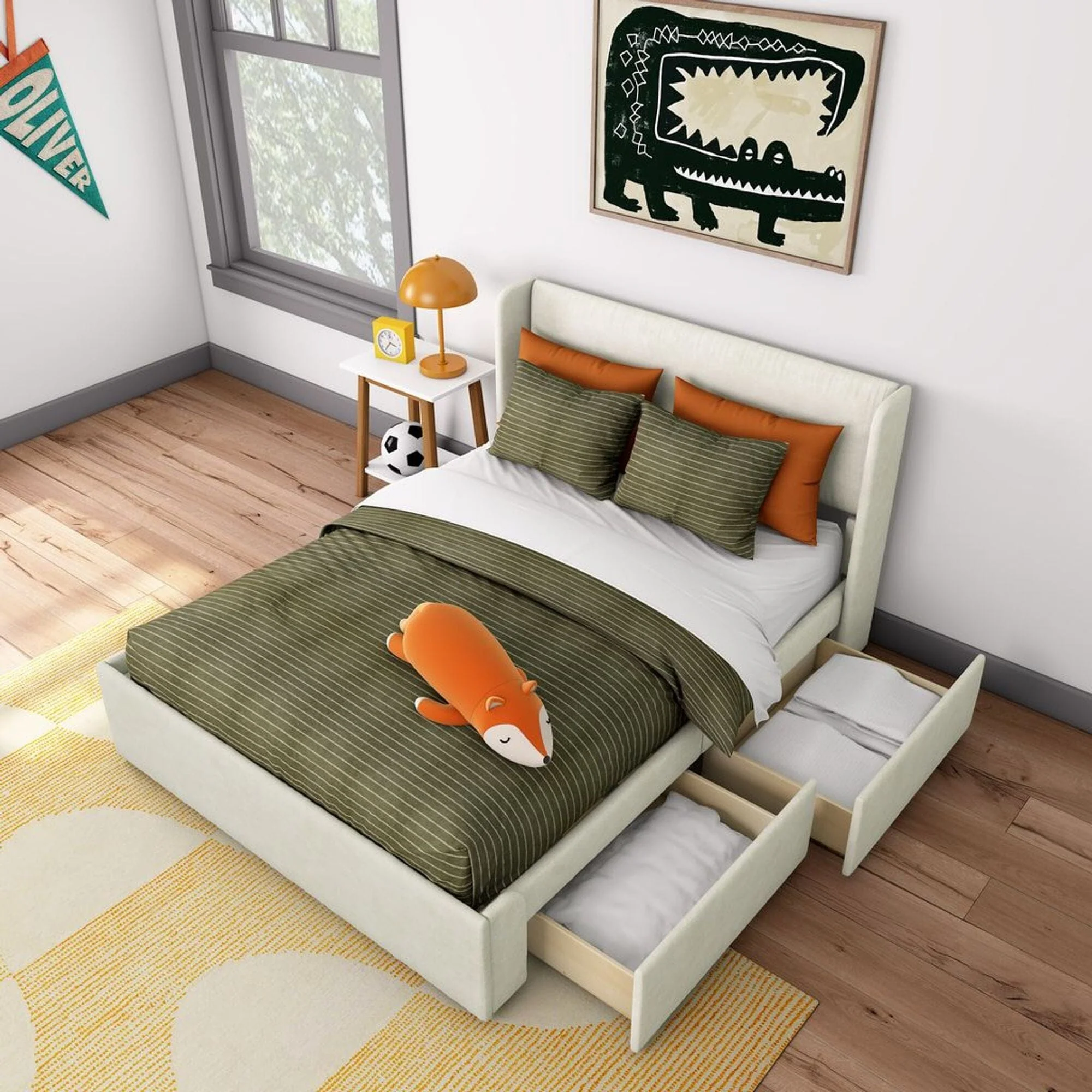 Nicholas Upholstered Full Bed - Image 45