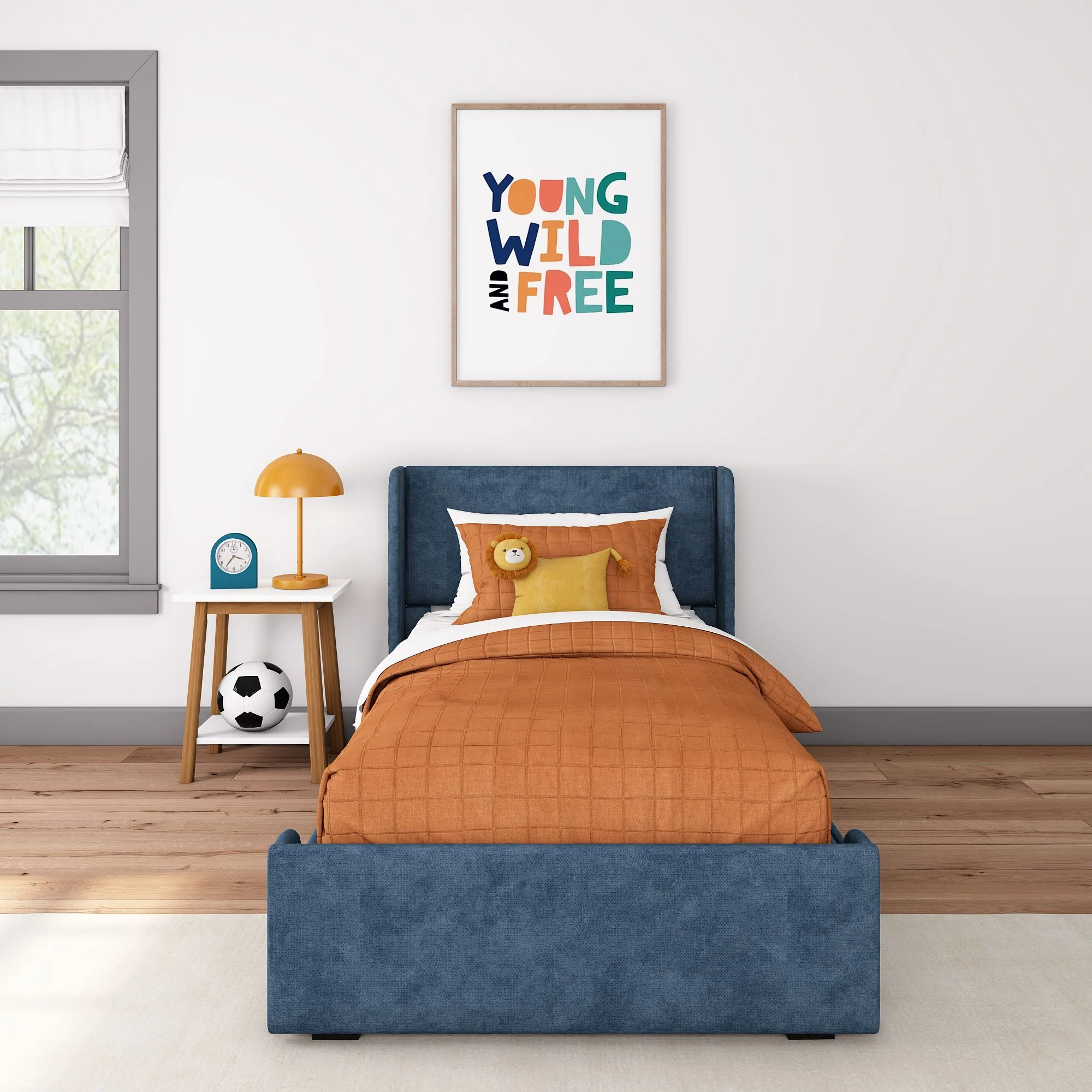 Nicholas Upholstered Twin Bed - Image 12