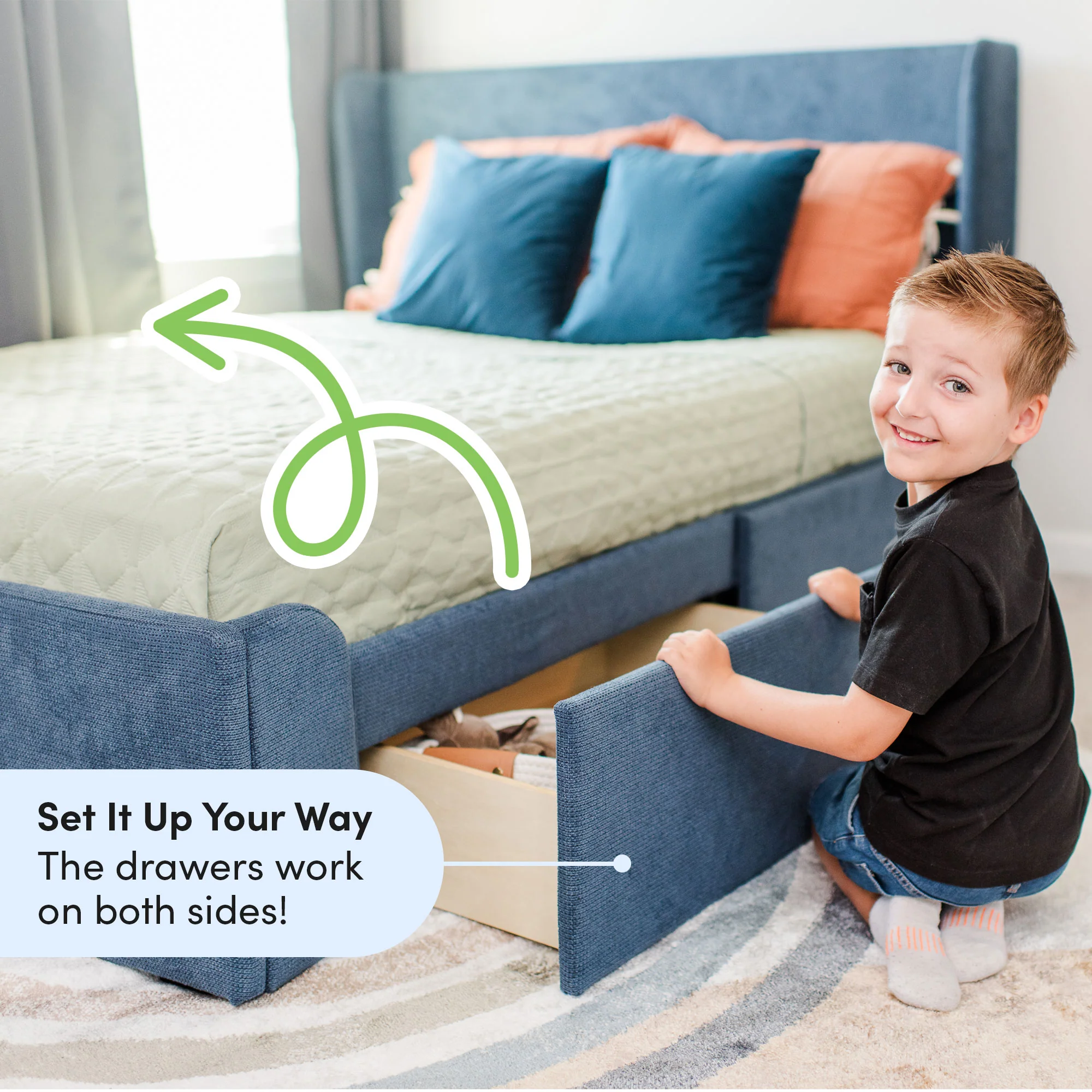 Nicholas Upholstered Twin Bed - Image 57