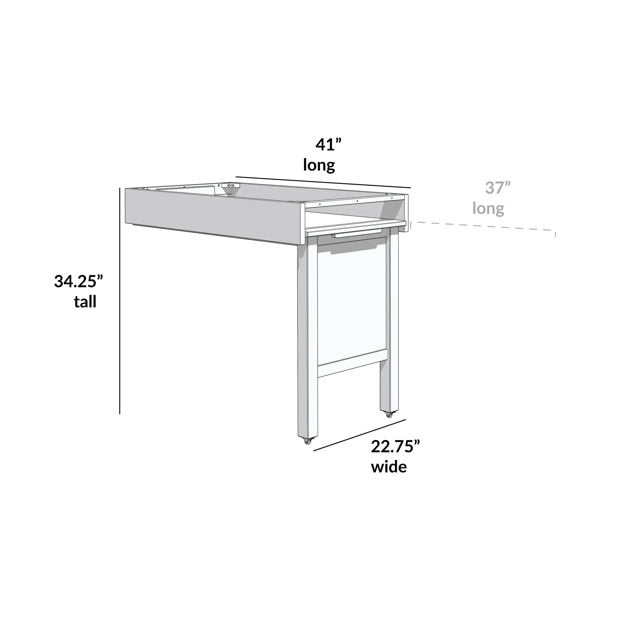 Pull-out Desk for Low Loft Bed - Image 14