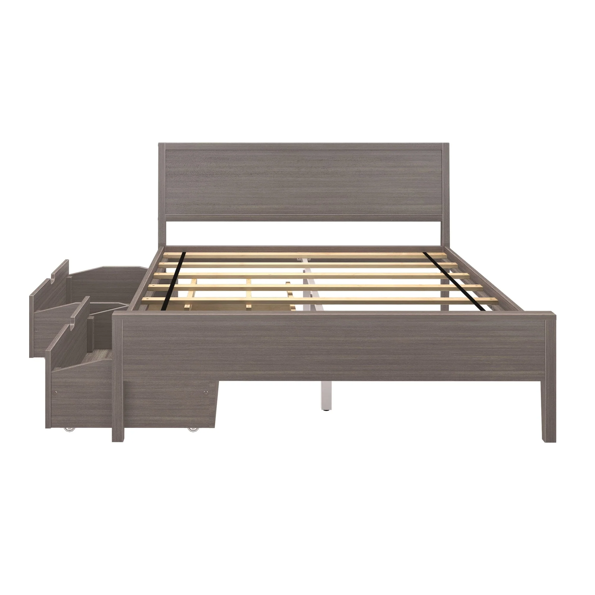 Queen Panel Bed With Storage Drawers - Image 7