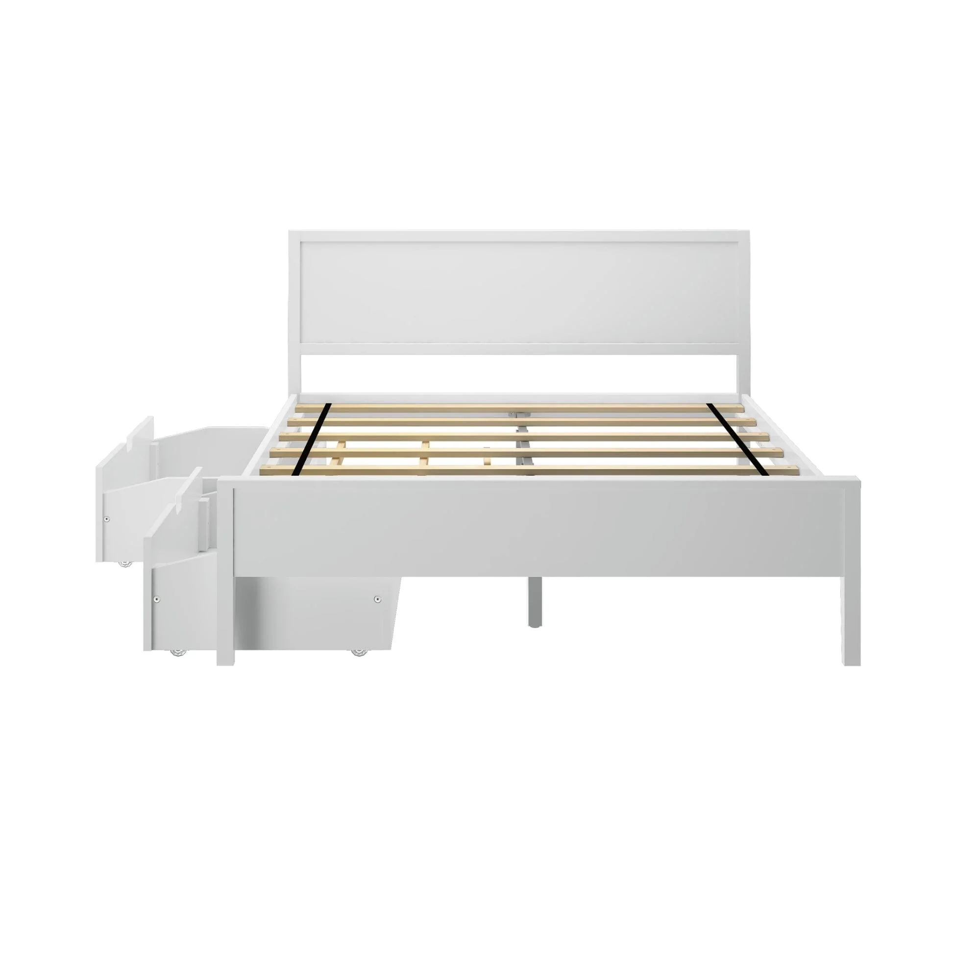 Queen Panel Bed With Storage Drawers - Image 8