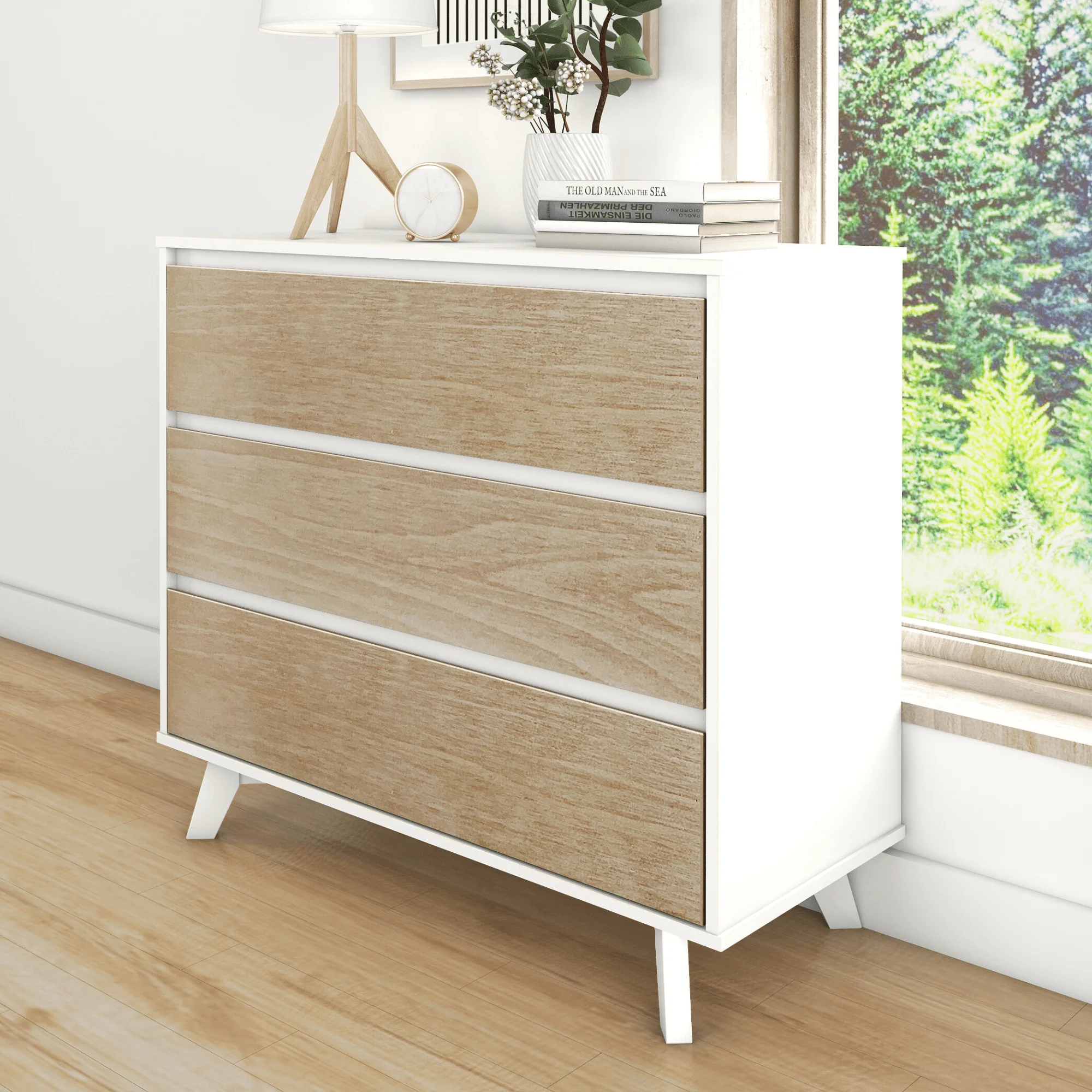 Scandinavian 3-Drawer Dresser - Image 11