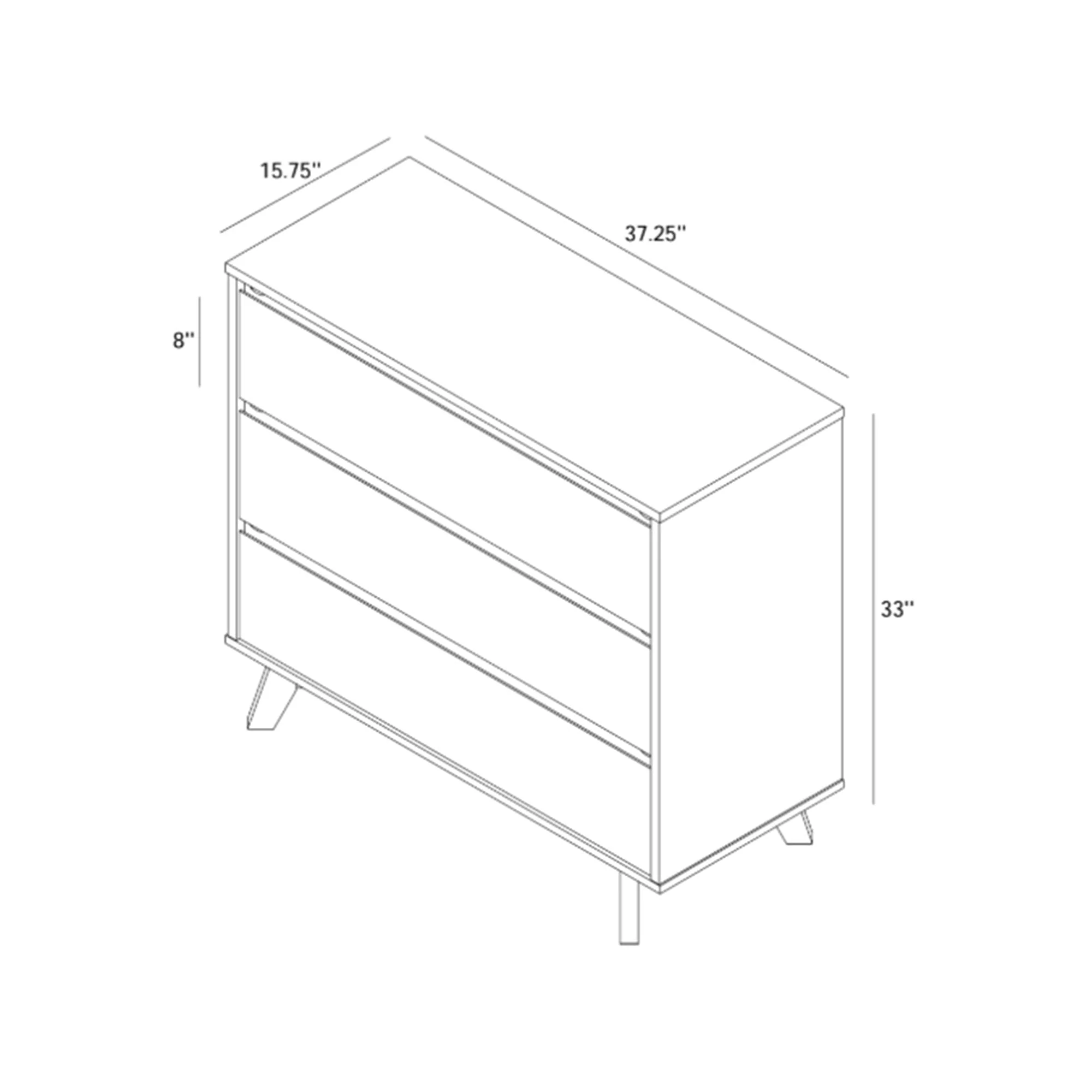 Scandinavian 3-Drawer Dresser - Image 38