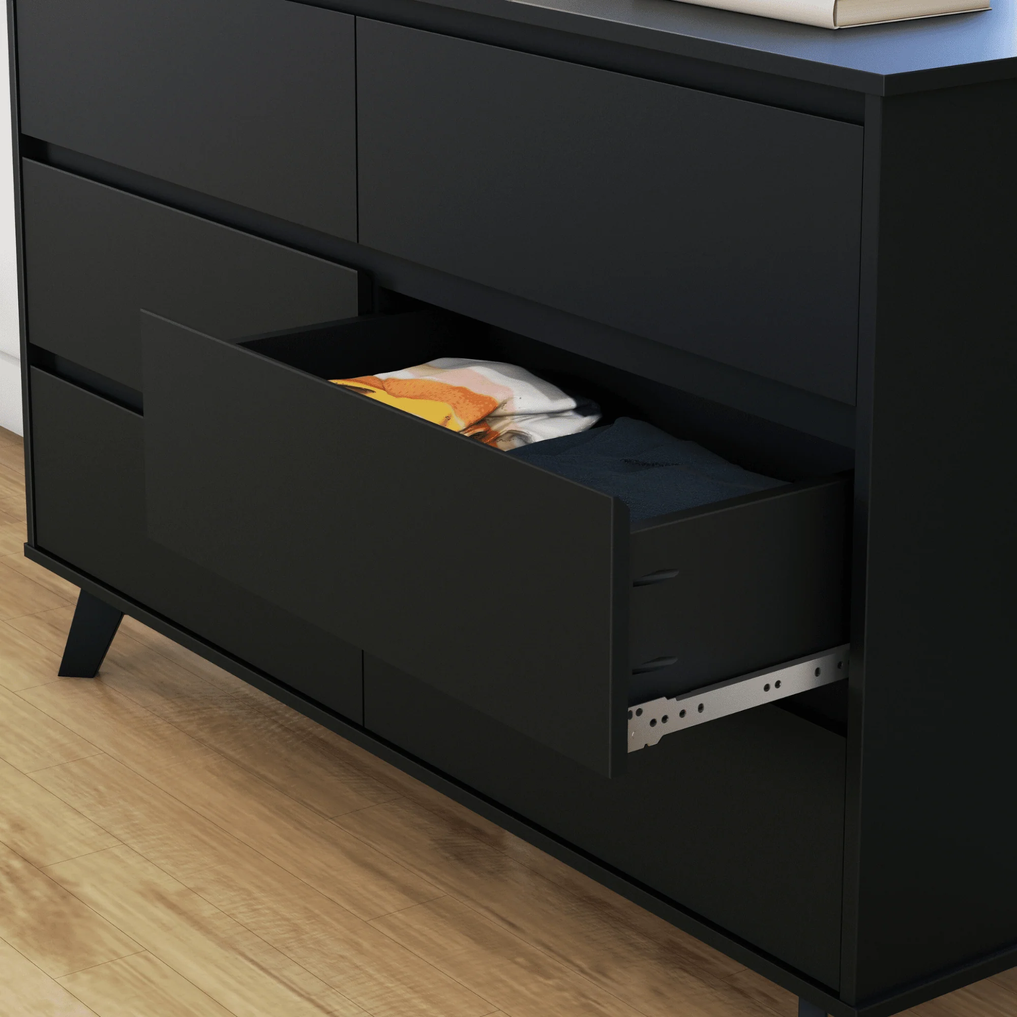 Scandinavian 6-Drawer Dresser - Image 21