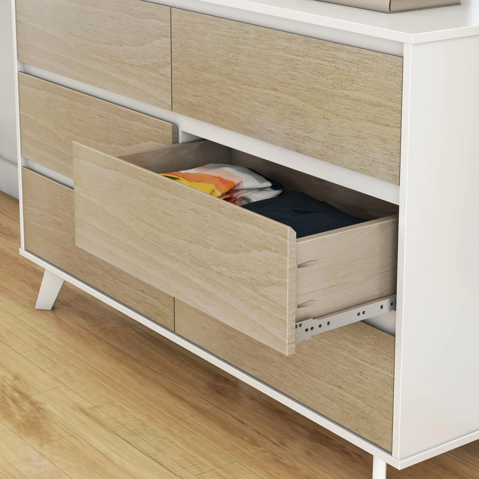 Scandinavian 6-Drawer Dresser - Image 23