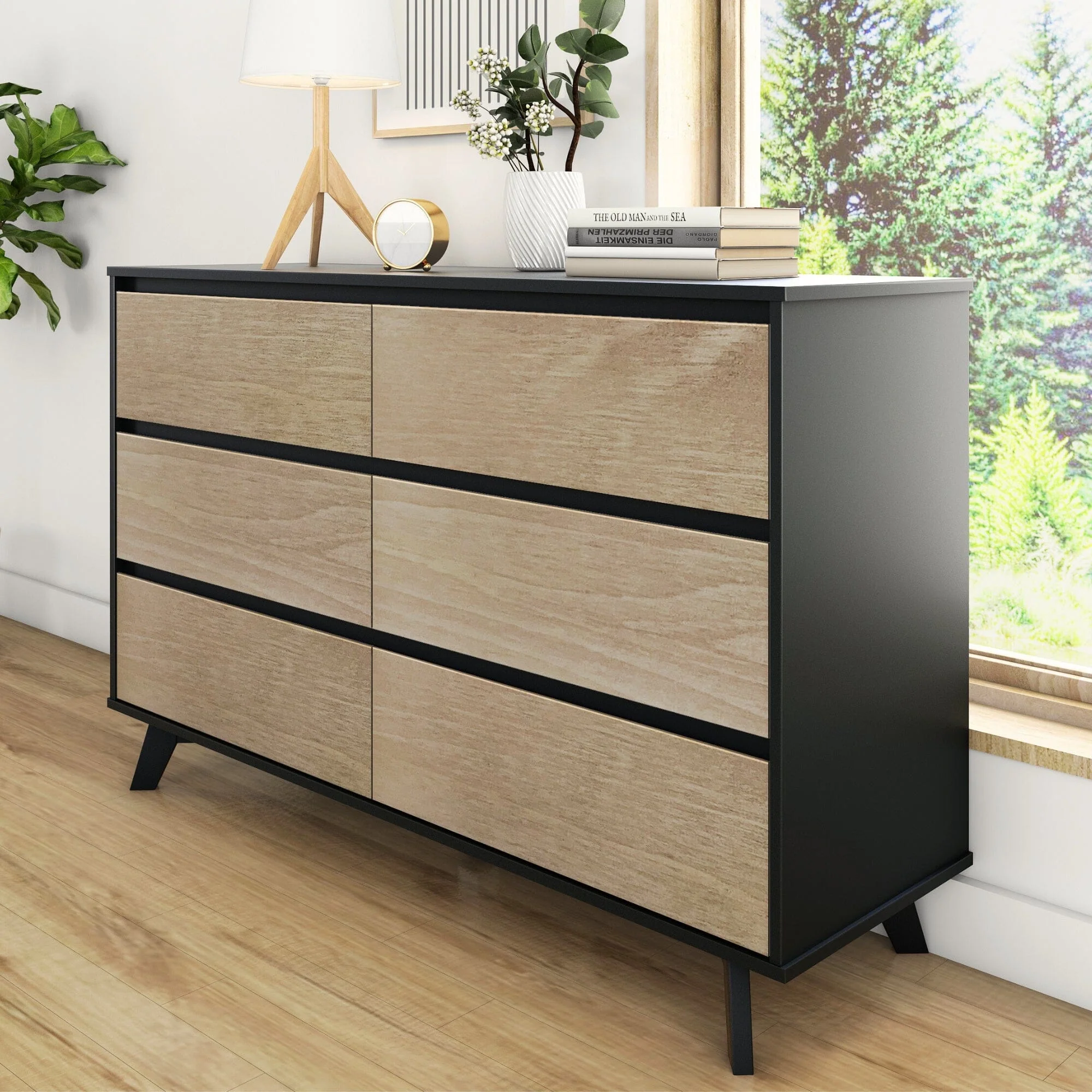 Scandinavian 6-Drawer Dresser - Image 36