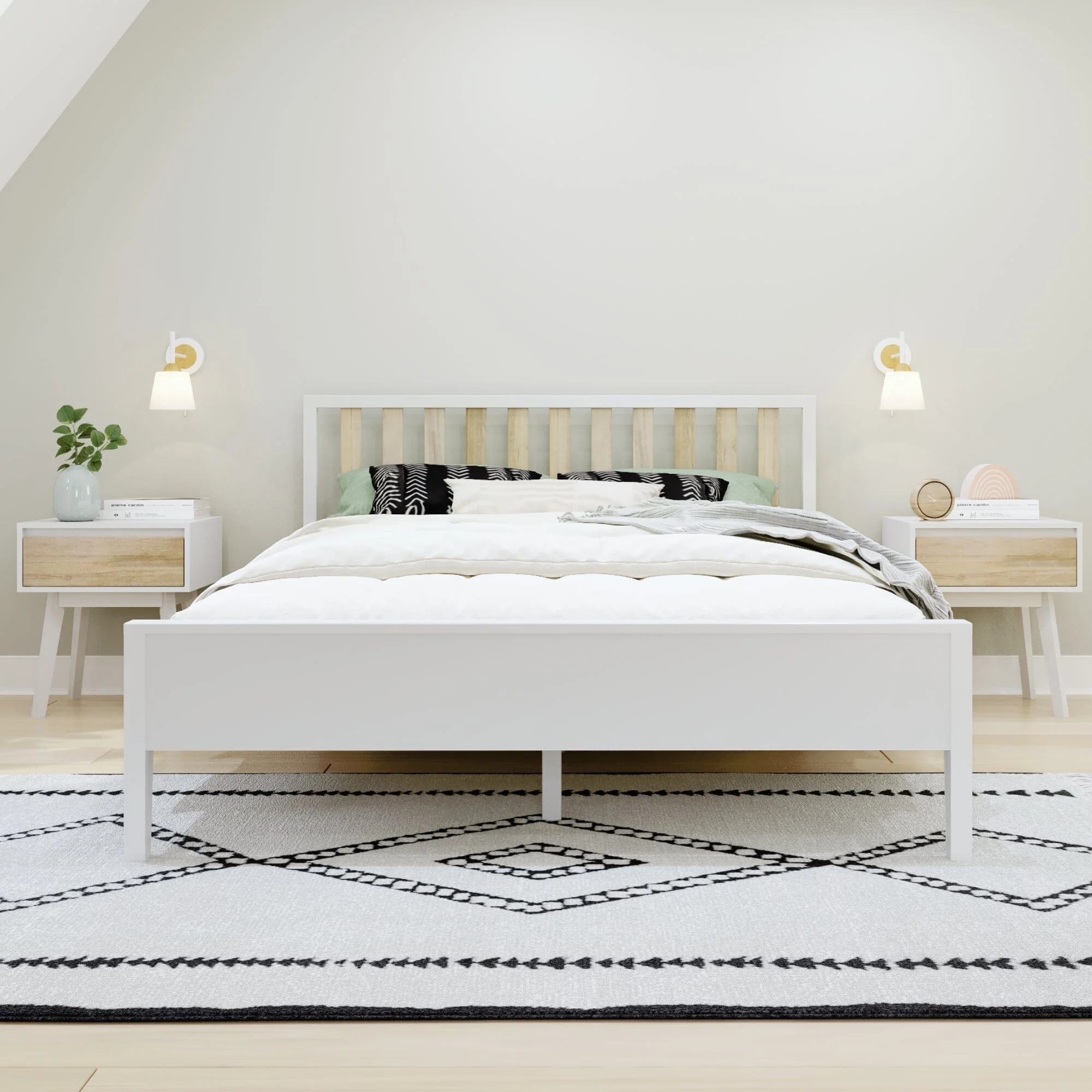 Scandinavian Queen Bed - Image 6