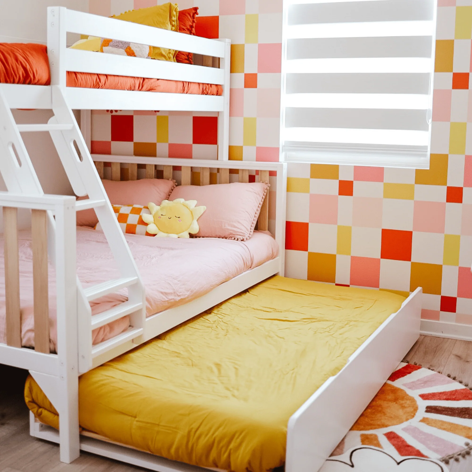 Scandinavian Twin Over Full Bunk Bed With Trundle - Image 24