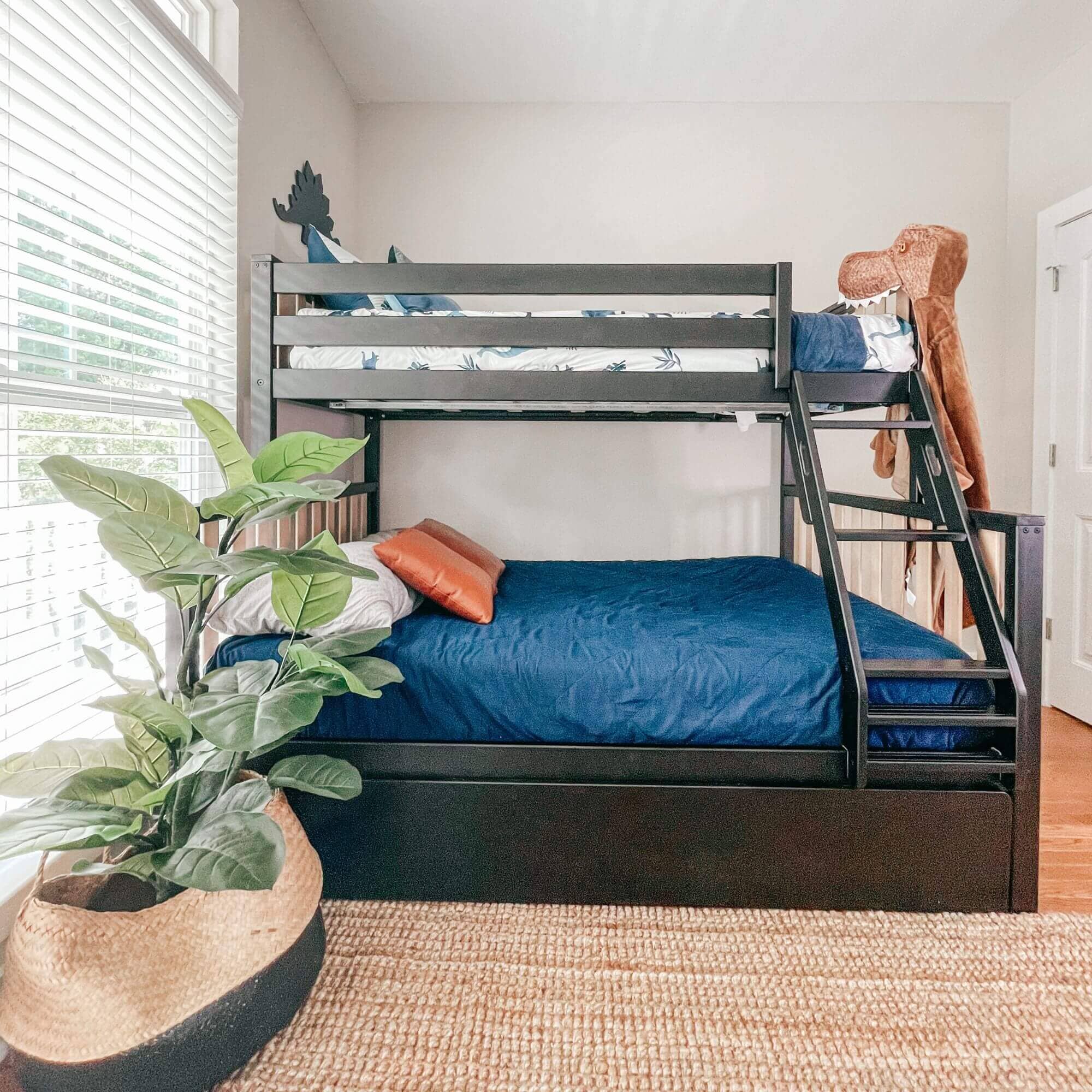 Scandinavian Twin Over Full Bunk Bed With Trundle - Image 25
