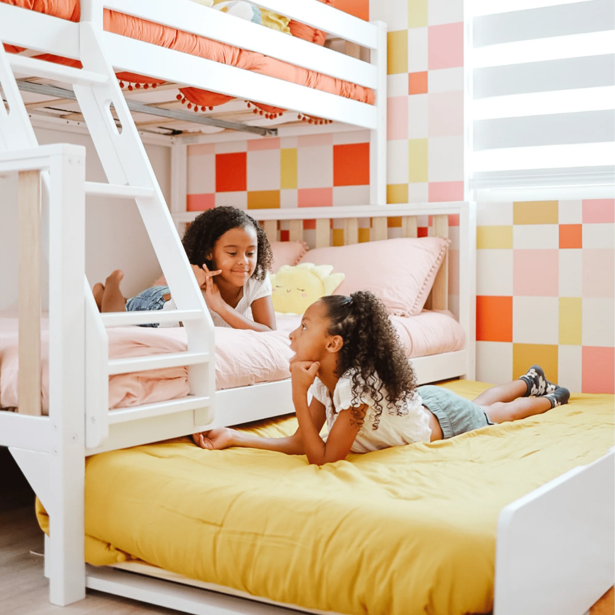 Scandinavian Twin Over Full Bunk Bed With Trundle - Image 26